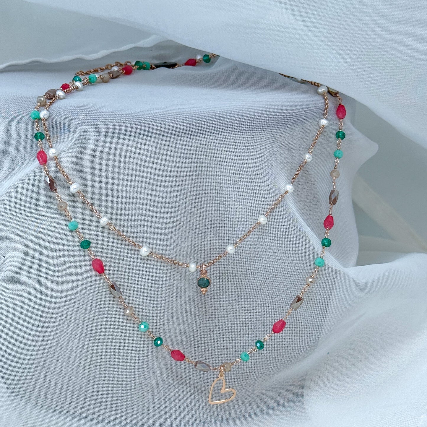 Collane uniche a due fili