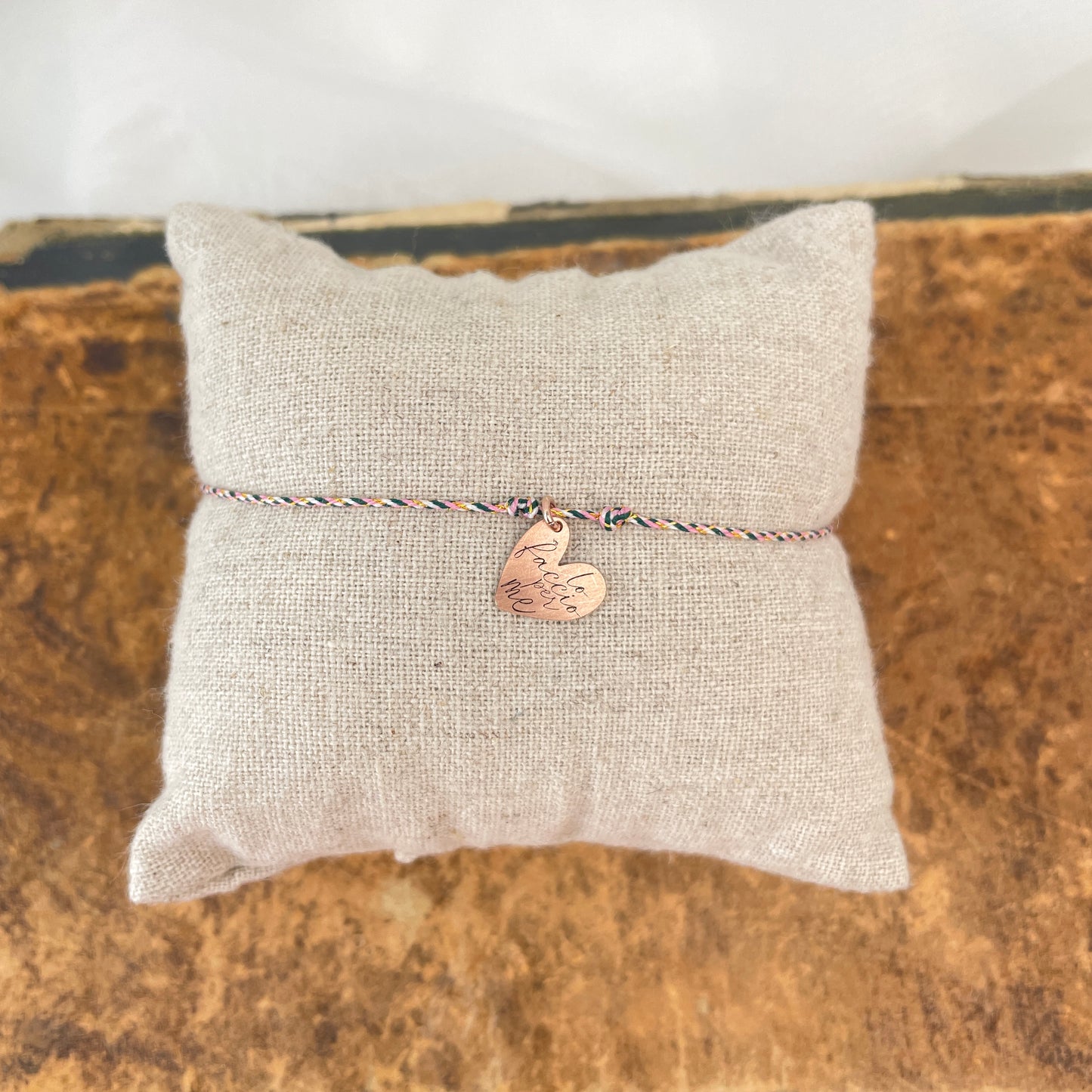 Bracciale cordino regolabile con frase emozionale - Lumiere Bijoux