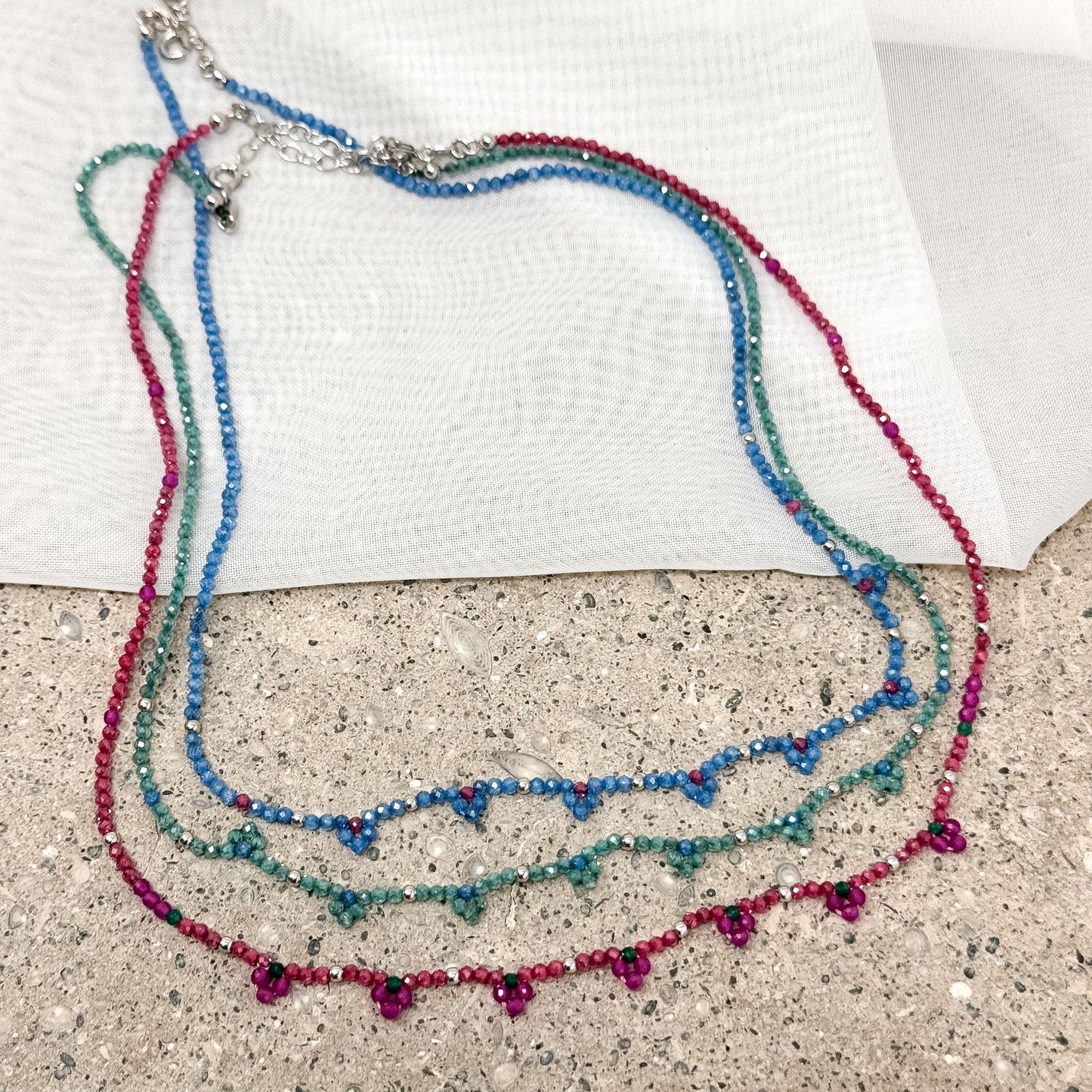 Collana in perline Miyuki a fiore cm 40 Lùmière Bijoux | Collezione Sapore di Mare - Lumiere Bijoux