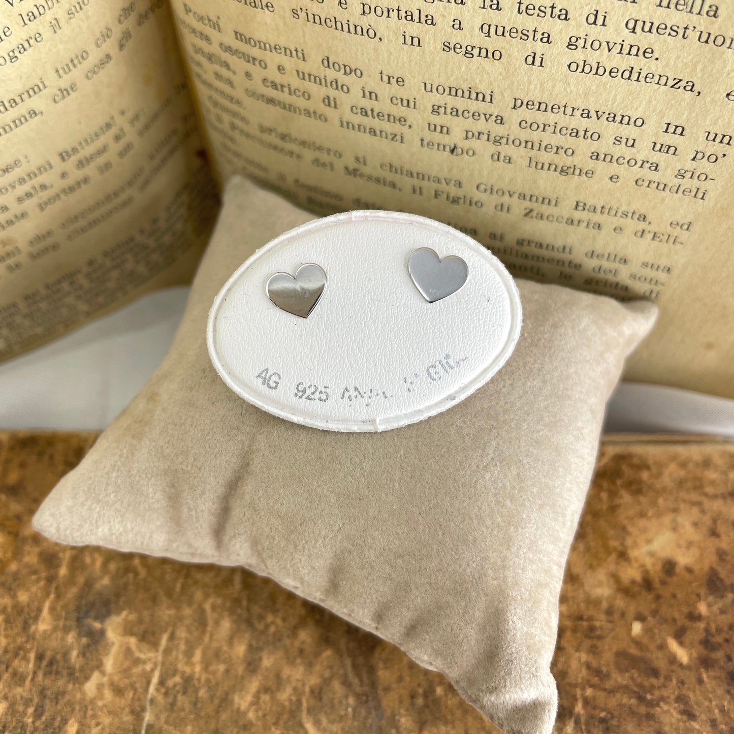 Coppia orecchini a lobo micro cuore da 0,8 mm - Lumiere Bijoux