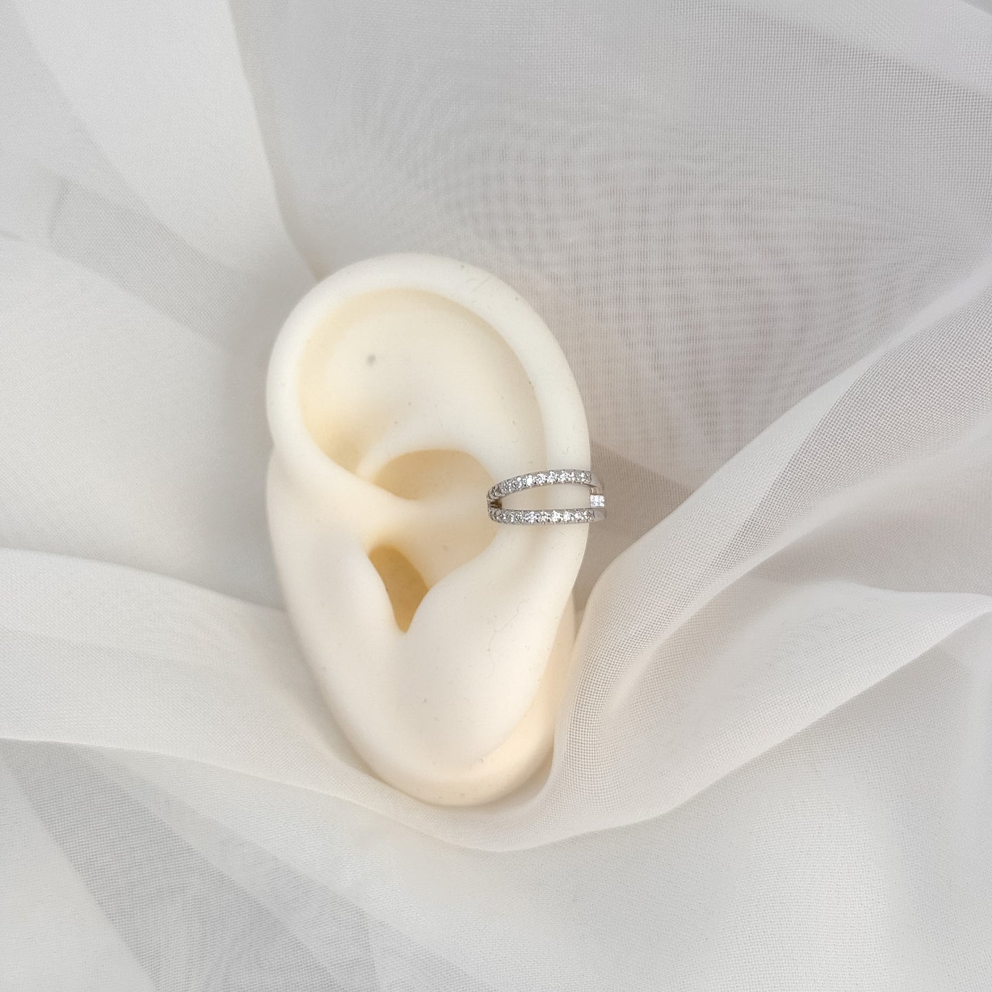 Earcuff due fili zirconi - Lumiere Bijoux