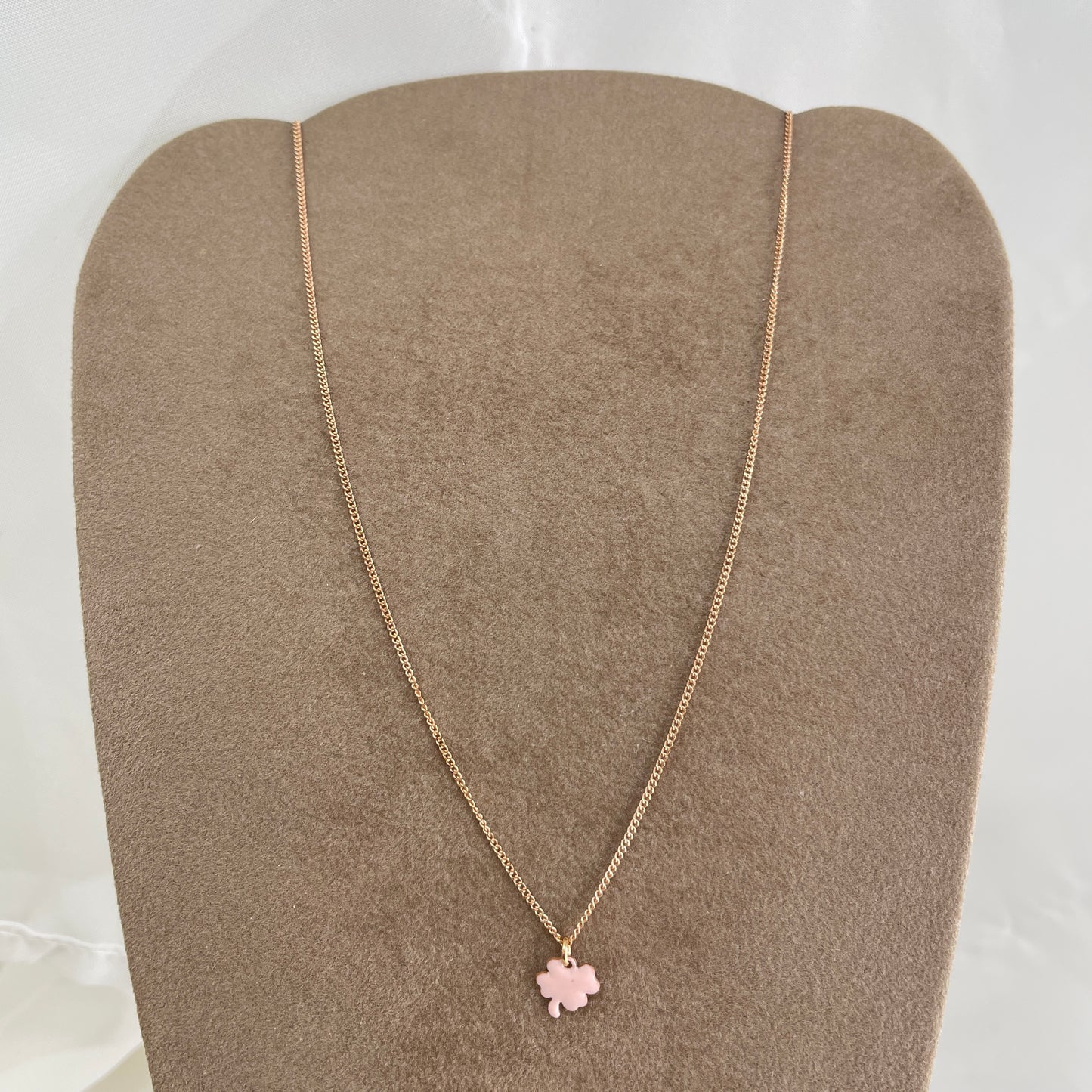 Collana choker grumette quadrifoglio da 0,7 mm smaltato cm 35 - Lumiere Bijoux