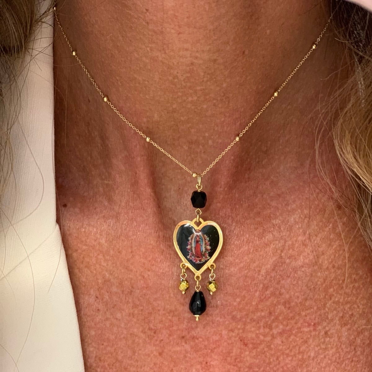 Collana Devota catena micro rosario cm 36 oro giallo - Lumiere Bijoux