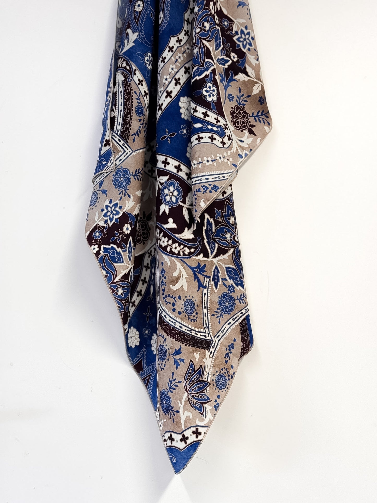 Foulard 100% seta - Bandana Blu - Lumiere Bijoux