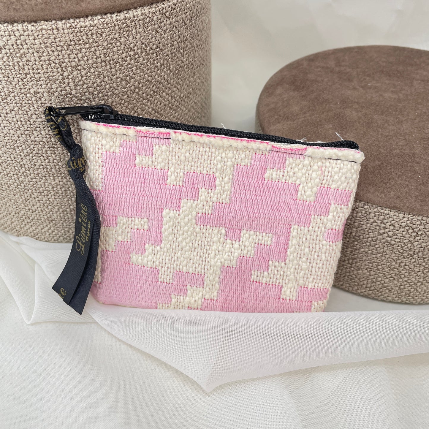 Pochette con zip Lumiere Bijoux in tessuto - Lumiere Bijoux