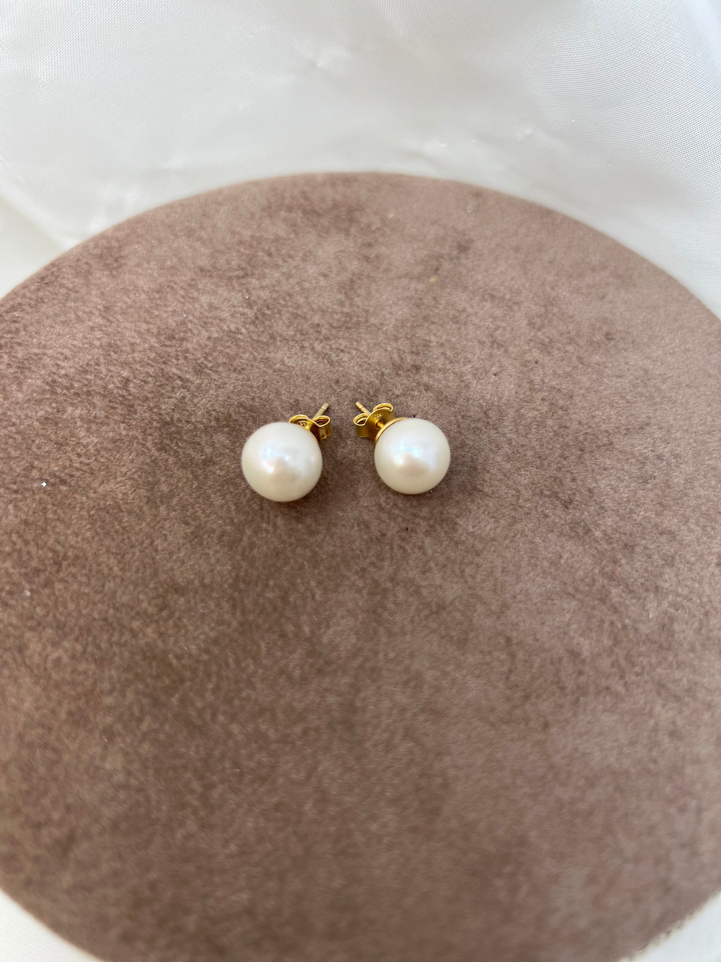 Orecchini lobo perla da 1.5 cm - Lumiere Bijoux