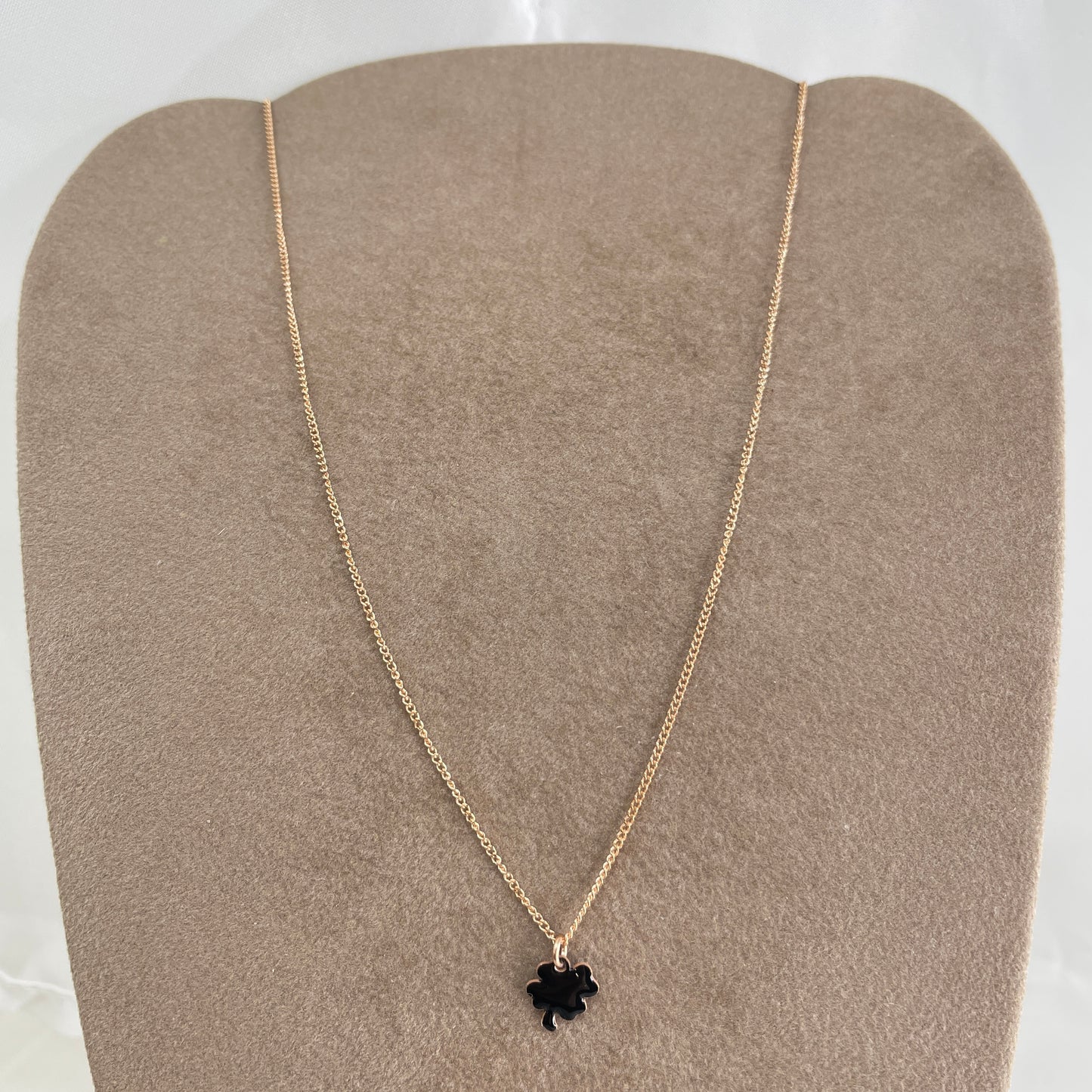 Collana choker grumette quadrifoglio da 0,7 mm smaltato cm 35 - Lumiere Bijoux