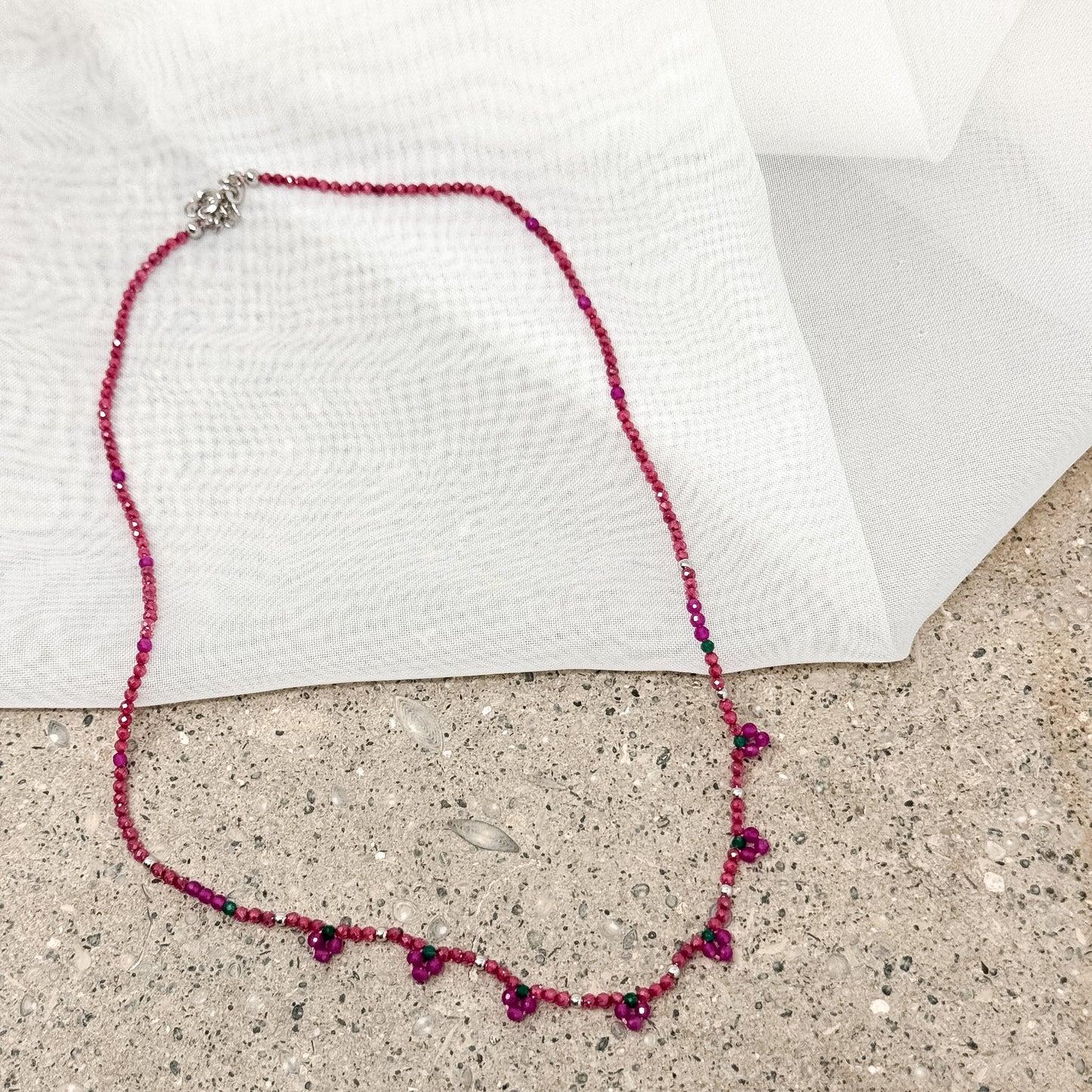 Collana in perline Miyuki a fiore cm 40 Lùmière Bijoux | Collezione Sapore di Mare - Lumiere Bijoux