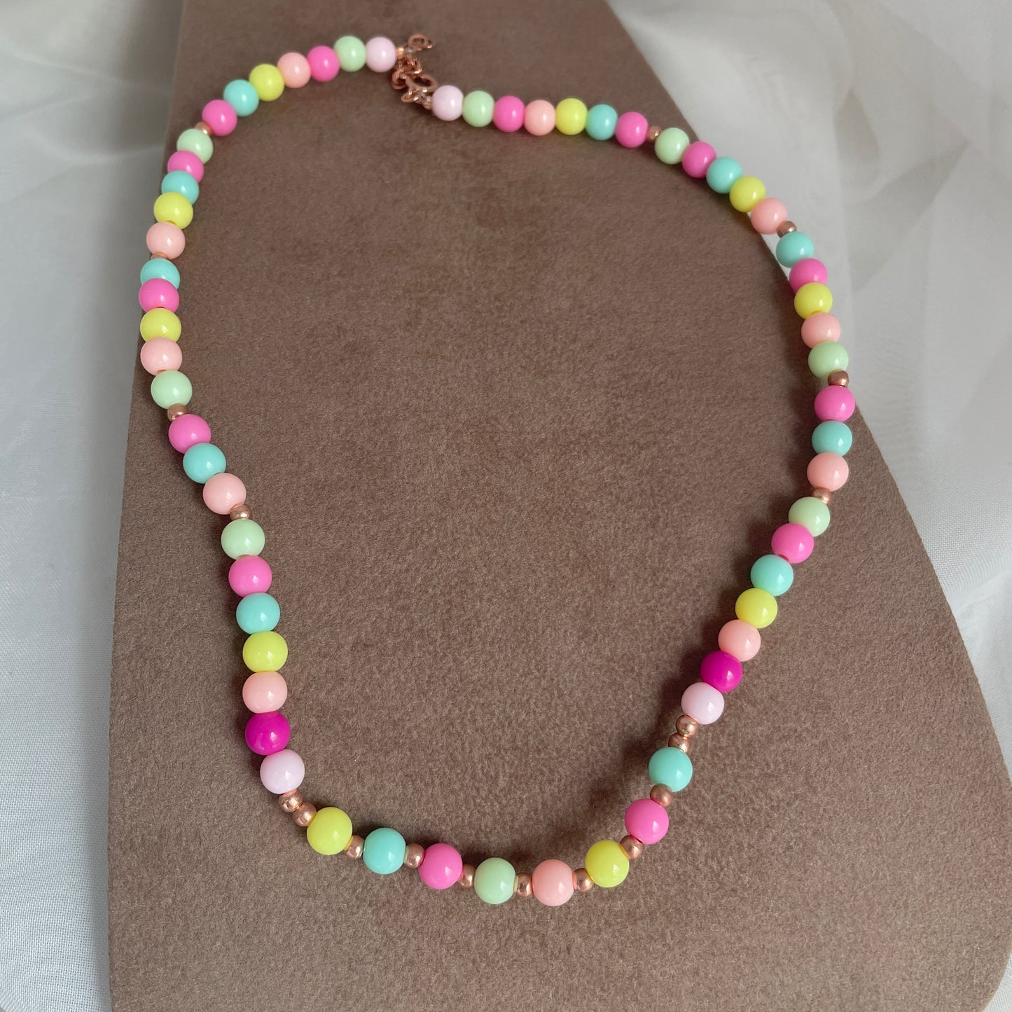 Collana sfere colorate cm 39 - pezzo unico - Lumiere Bijoux