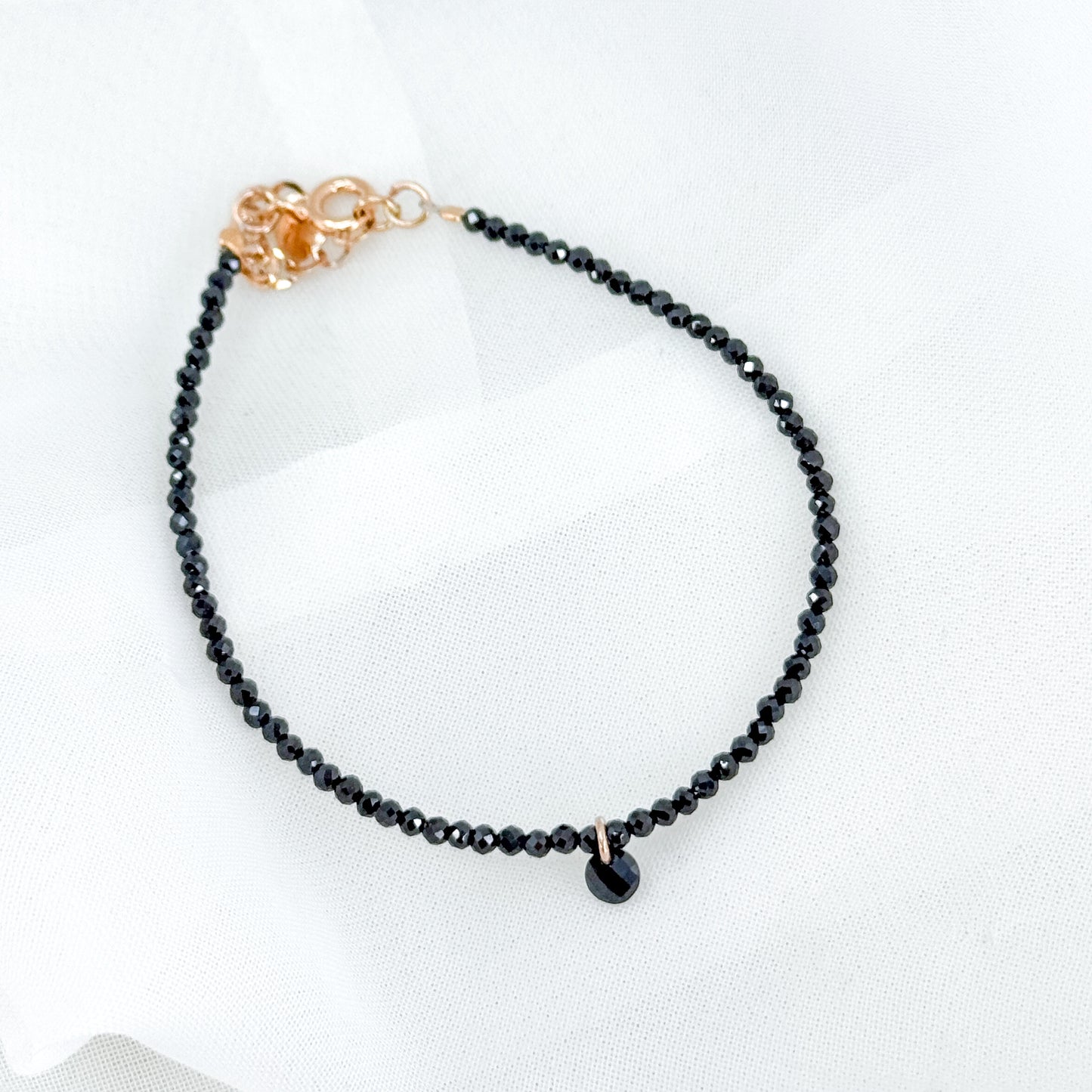 Bracciale cristalli con cristallo singolo pendente - Lumiere Bijoux