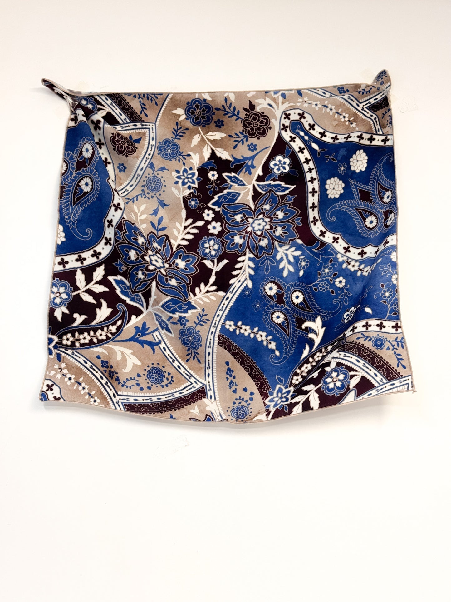 Foulard 100% seta - Bandana Blu - Lumiere Bijoux