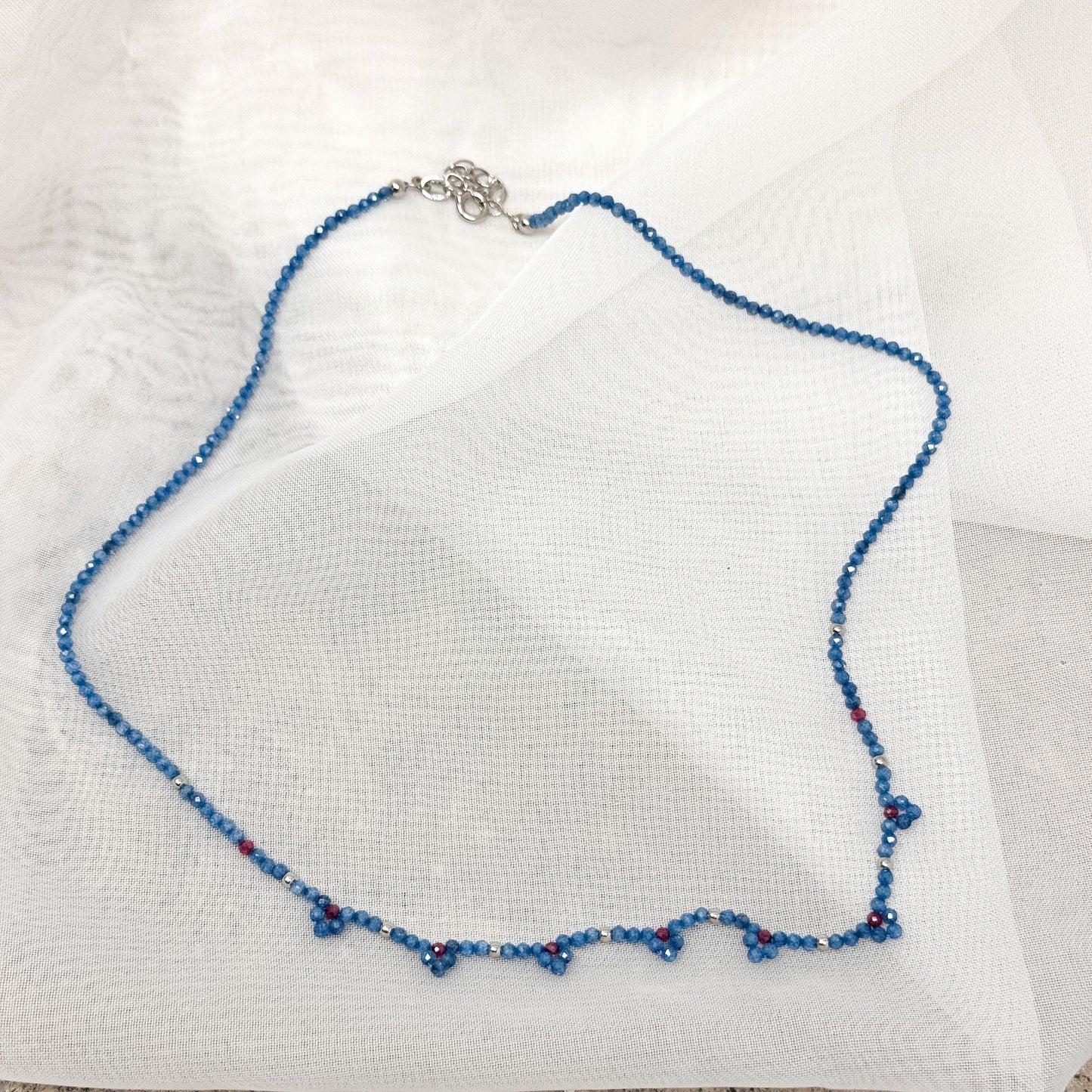 Collana in perline Miyuki a fiore cm 40 Lùmière Bijoux | Collezione Sapore di Mare - Lumiere Bijoux