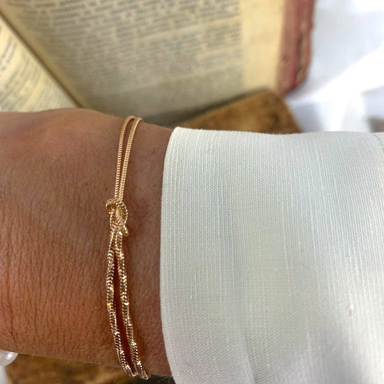 Bracciale nodo catena serpentina - Lumiere Bijoux