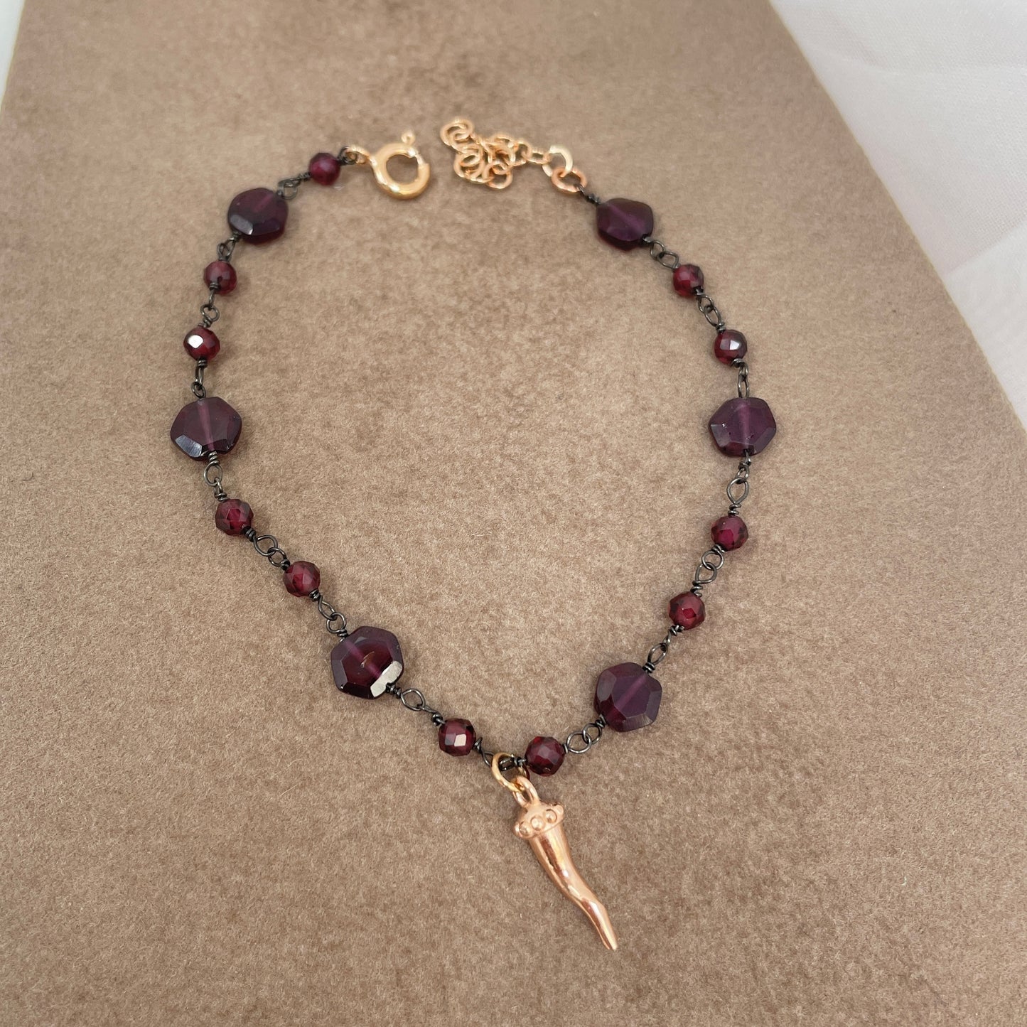 Bracciale cristalli multiforme e pendente cm 17 - pezzi unici