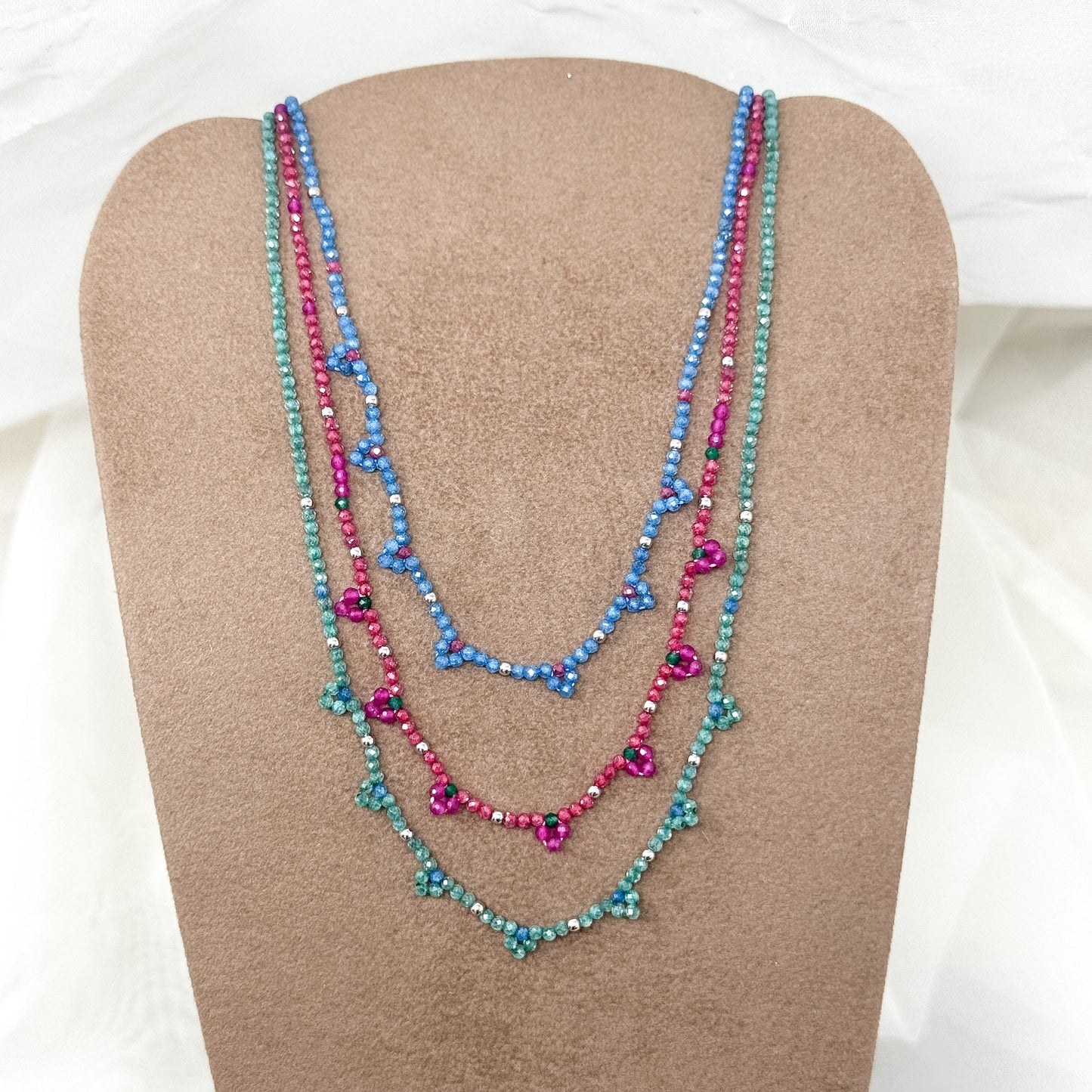 Collana in perline Miyuki a fiore cm 40 Lùmière Bijoux | Collezione Sapore di Mare - Lumiere Bijoux