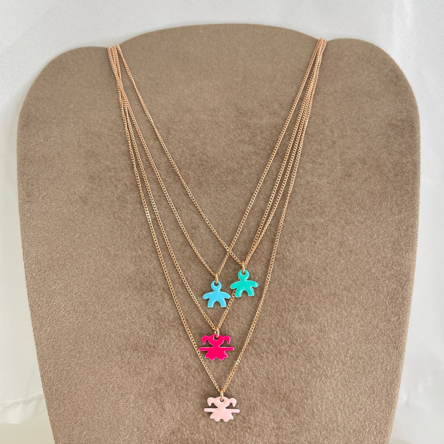 Collana choker grumette bimbi da 0,8 mm smaltati cm 35 - Lumiere Bijoux