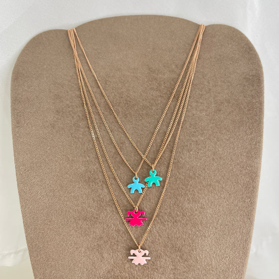 Collana choker grumette bimbi da 0,8 mm smaltati cm 35 - Lumiere Bijoux