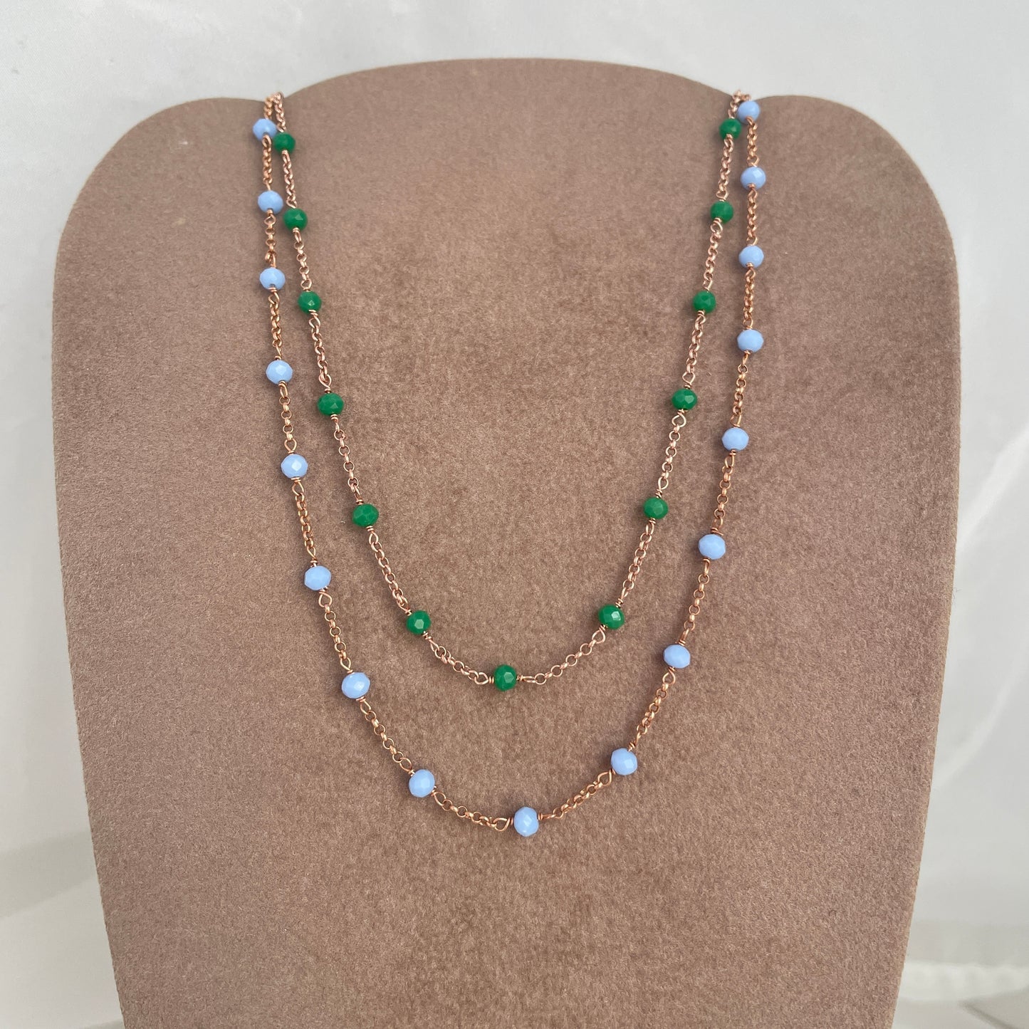 Collana rado cristalli cm 35 - Lumiere Bijoux