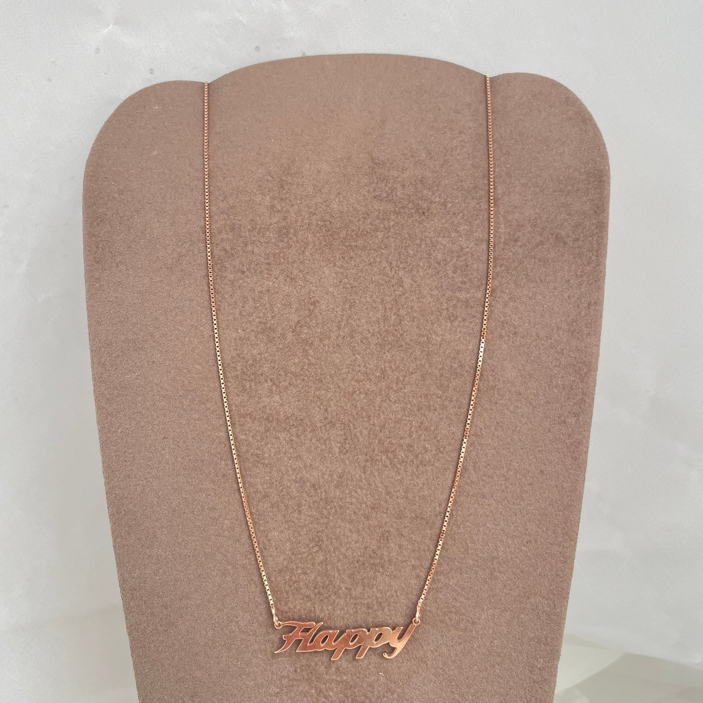 Collana catena veneziana cm 40 con scritta Dream o Enjoy o Happy in linea