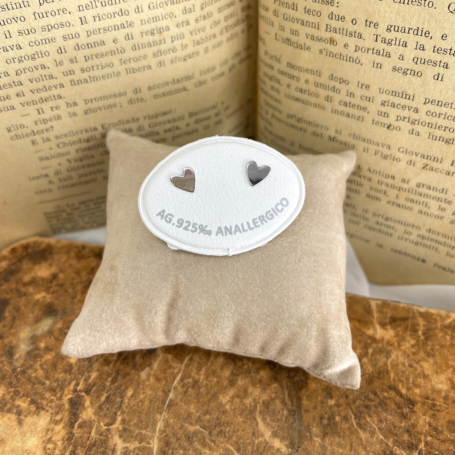 Coppia orecchini a lobo micro cuore sweet 0,5 mm - Lumiere Bijoux