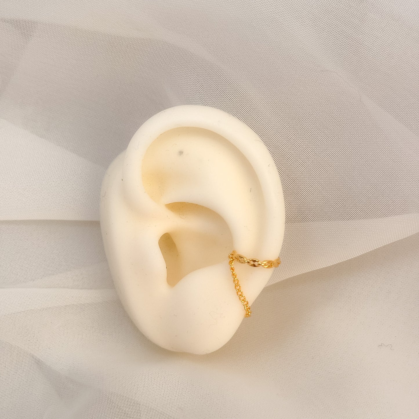 Earcuff grumette con catena - Lumiere Bijoux