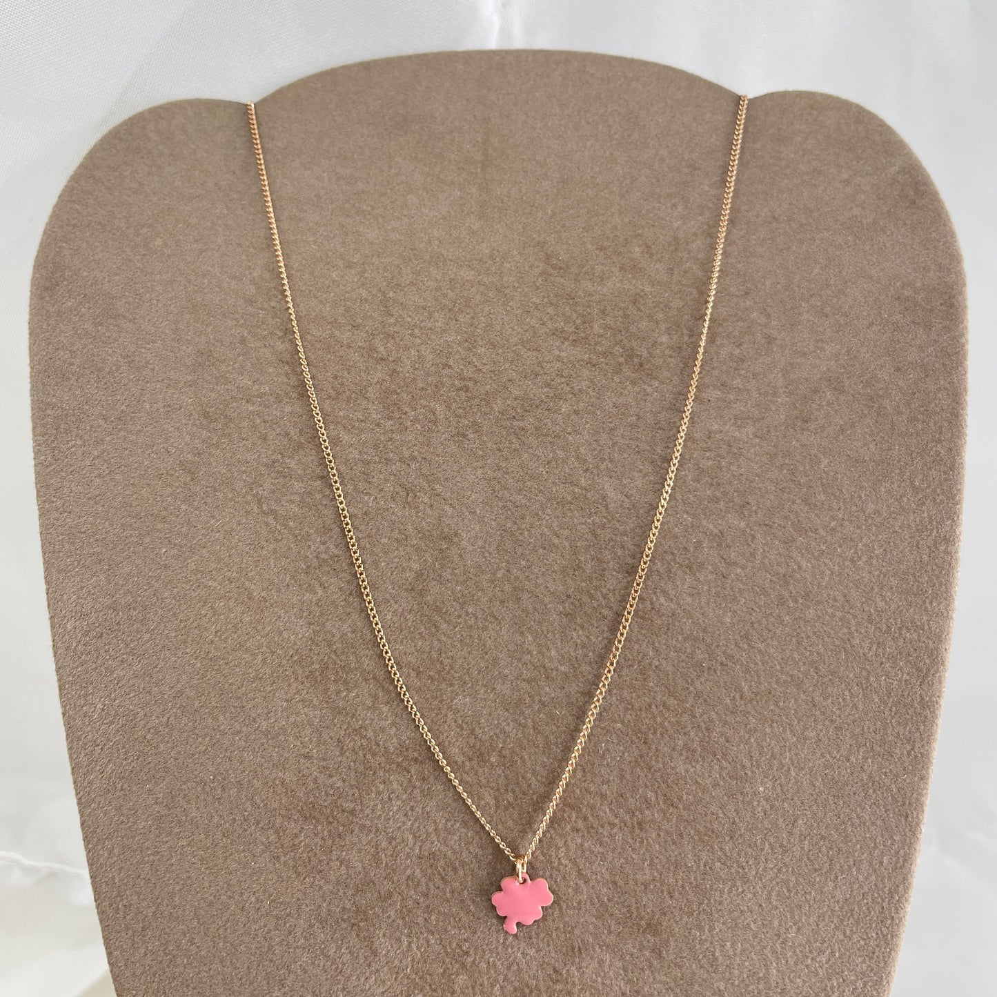 Collana choker grumette quadrifoglio da 0,7 mm smaltato cm 35 - Lumiere Bijoux