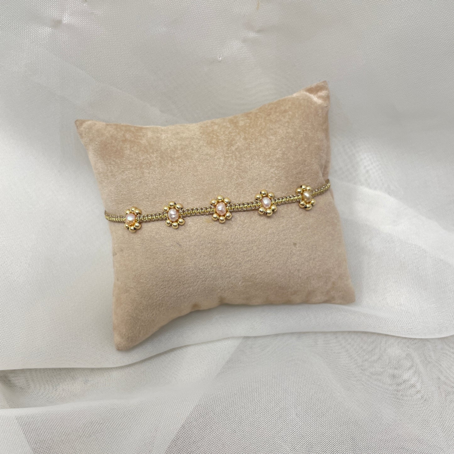 Bracciale Parigi DANA - LILAC intreccio esclusivo pietre semi preziose 0.4 cm regolabile - Lumiere Bijoux