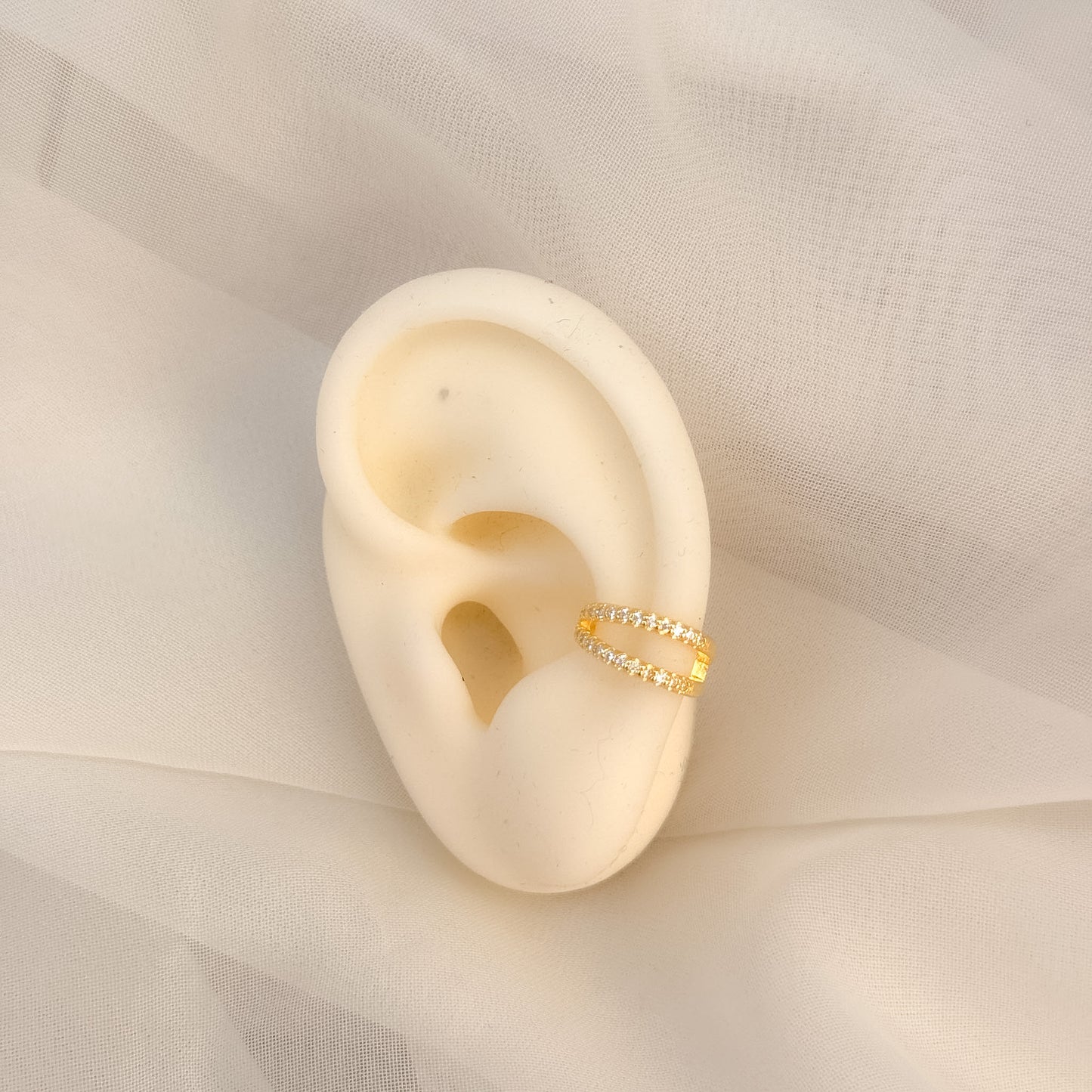 Earcuff due fili zirconi - Lumiere Bijoux