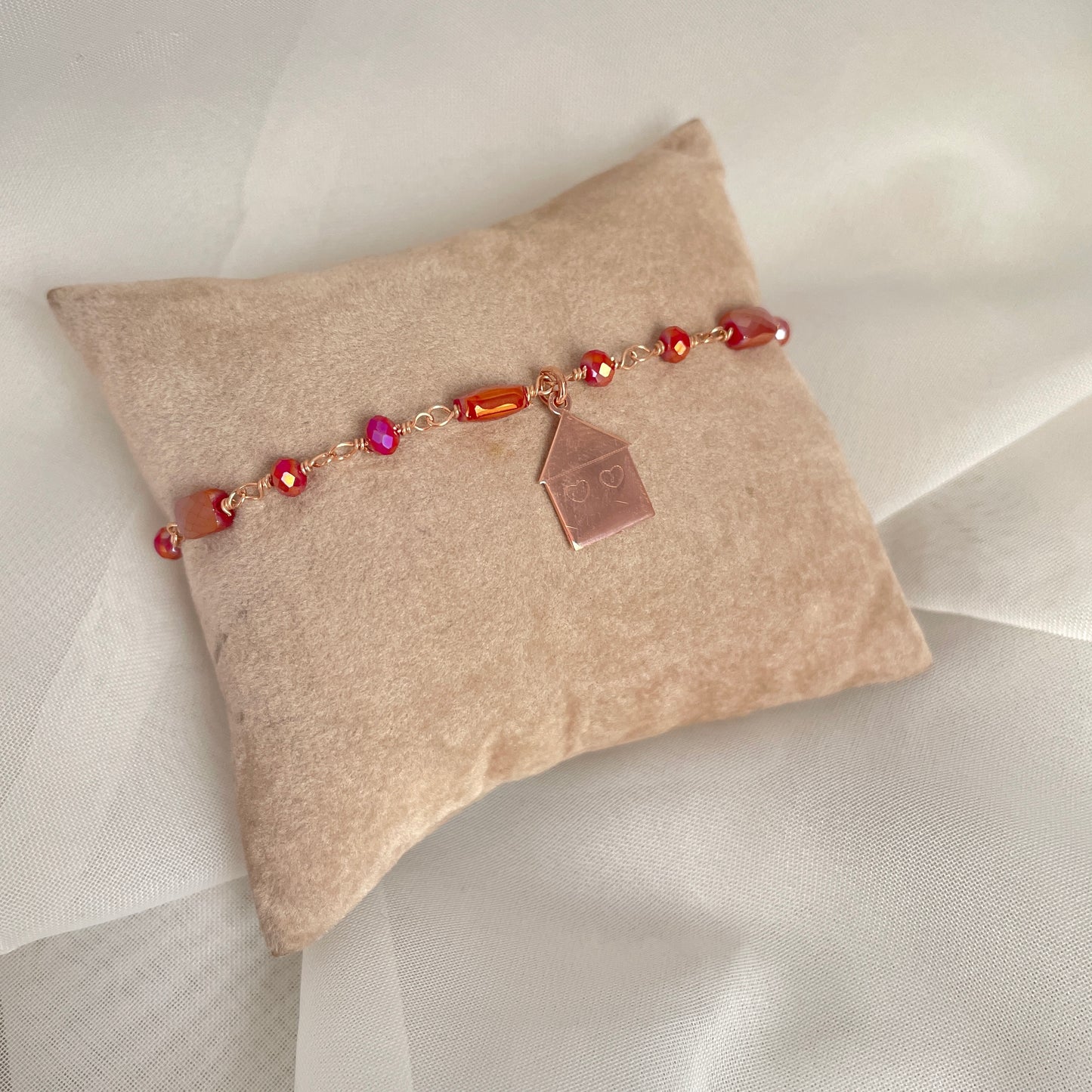 Bracciale cristalli e pendente cm 17 - pezzi unici - Lumiere Bijoux