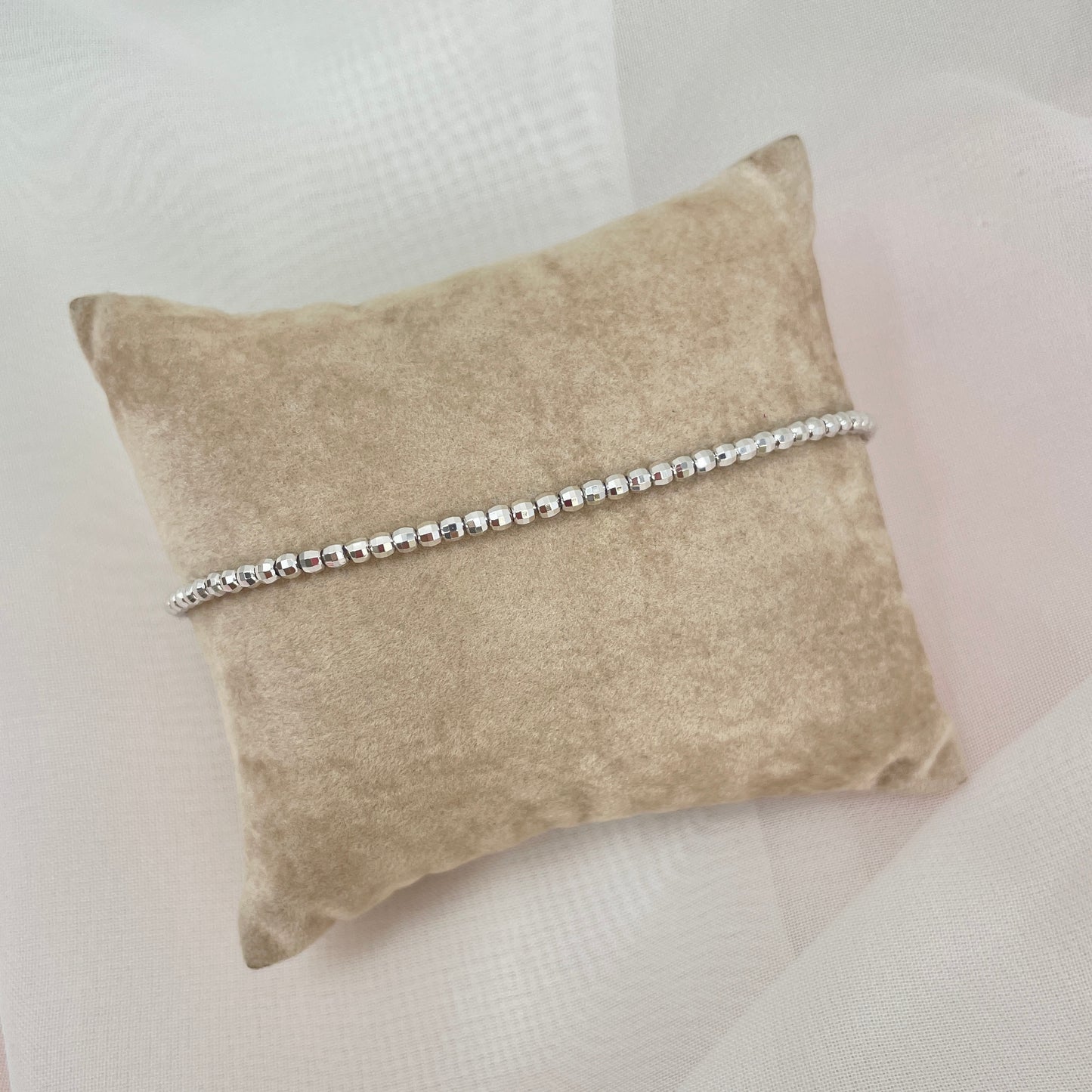 Bracciale sfere diamantate cm 17 - Lumiere Bijoux