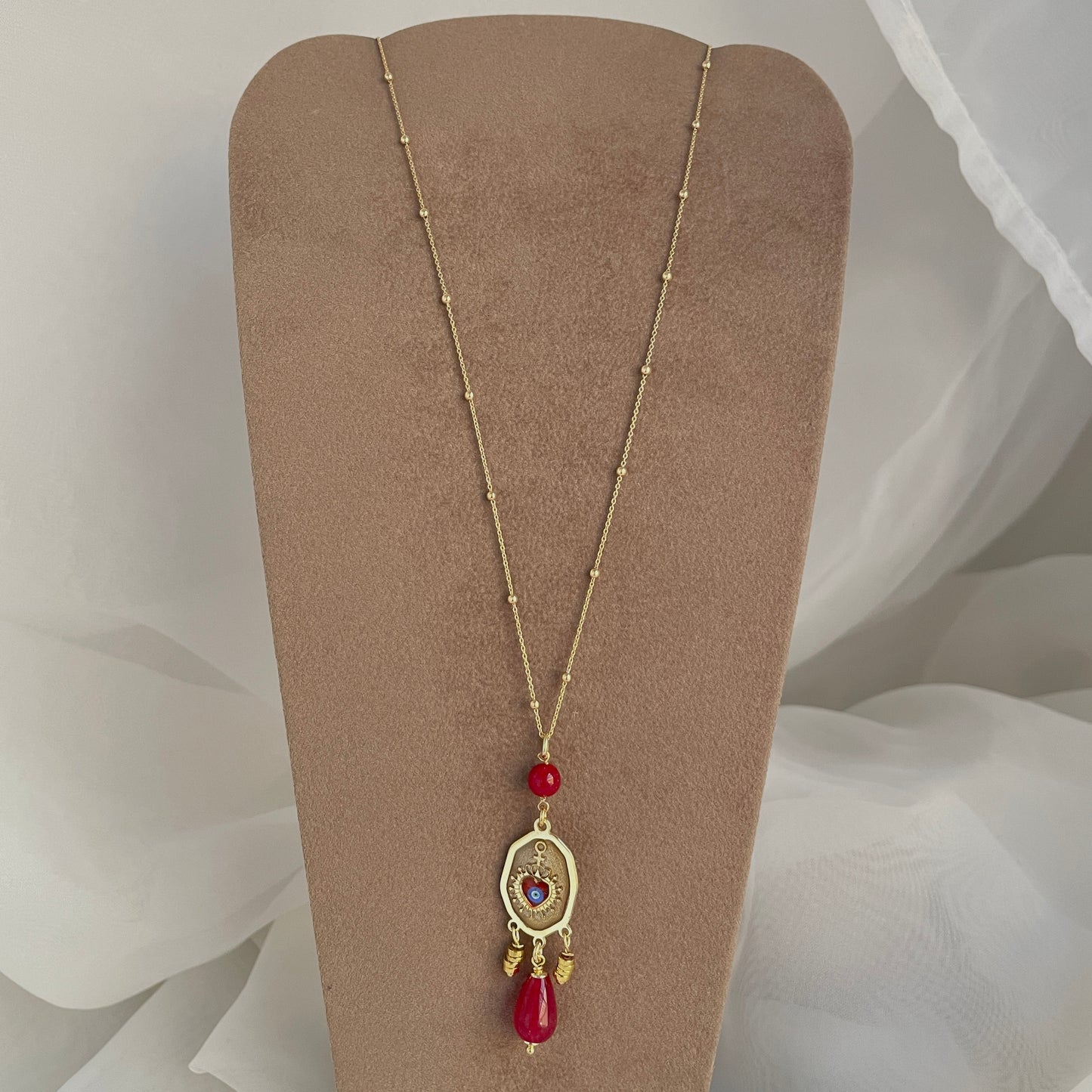 Collana Devota catena micro rosario cm 36 oro giallo - Lumiere Bijoux