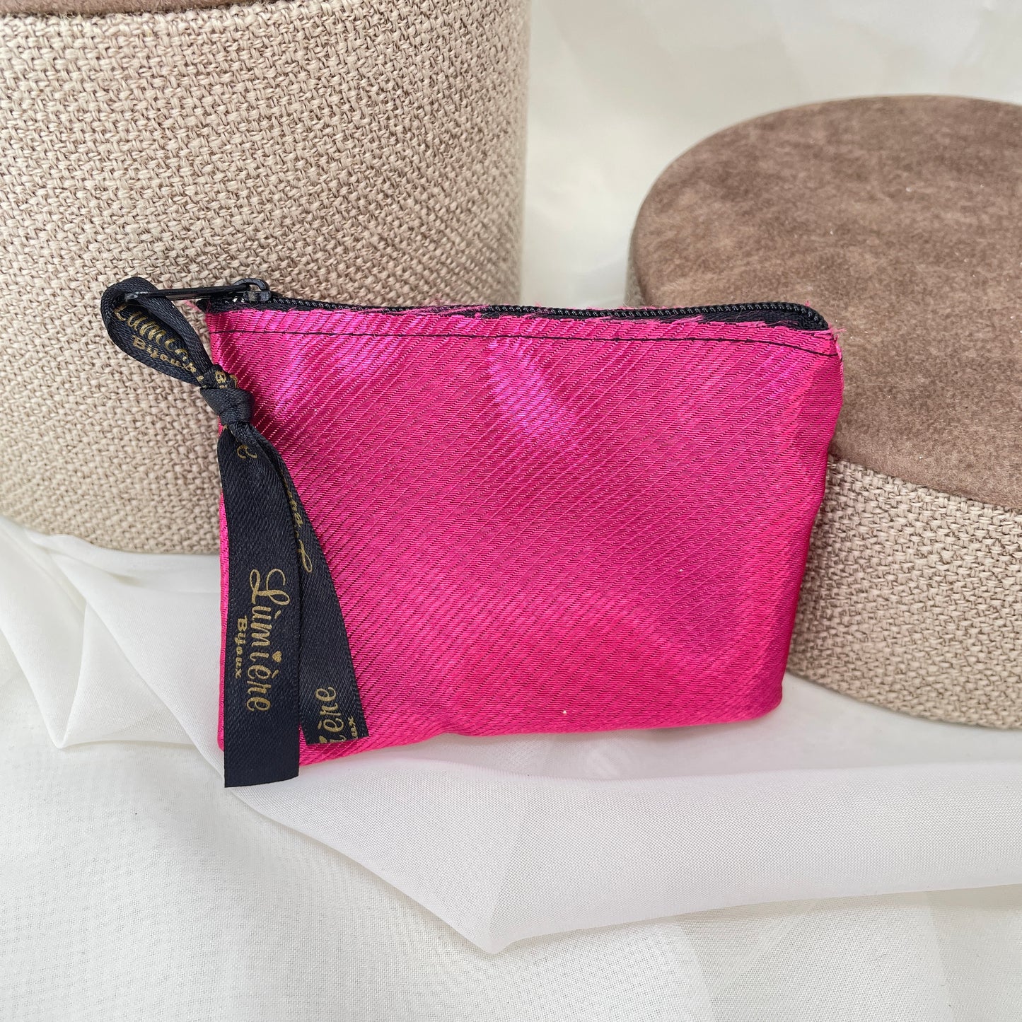 Pochette con zip Lumiere Bijoux in tessuto - Lumiere Bijoux