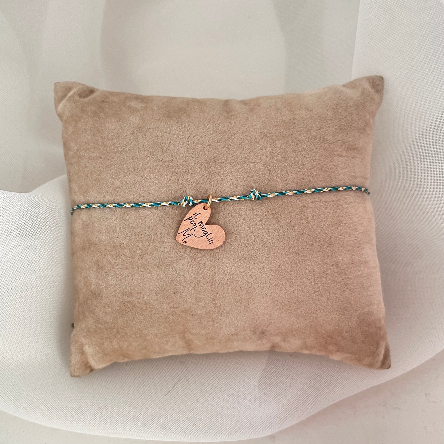 Bracciale cordino regolabile con frase emozionale - Lumiere Bijoux