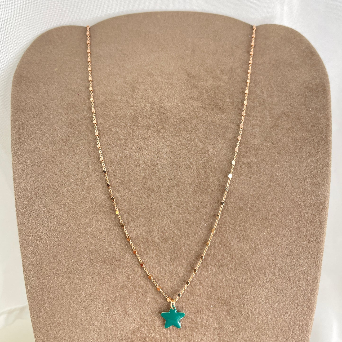 Collana choker dadini con stella da 0,8 mm smaltata cm 35 - Lumiere Bijoux