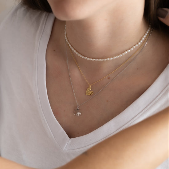 JewelryWe Grandi Orecchini A Cerchio Con Cuore Di Strass: Placcato Oro, 50mm, Per Donna, Regalo Per La Mamma