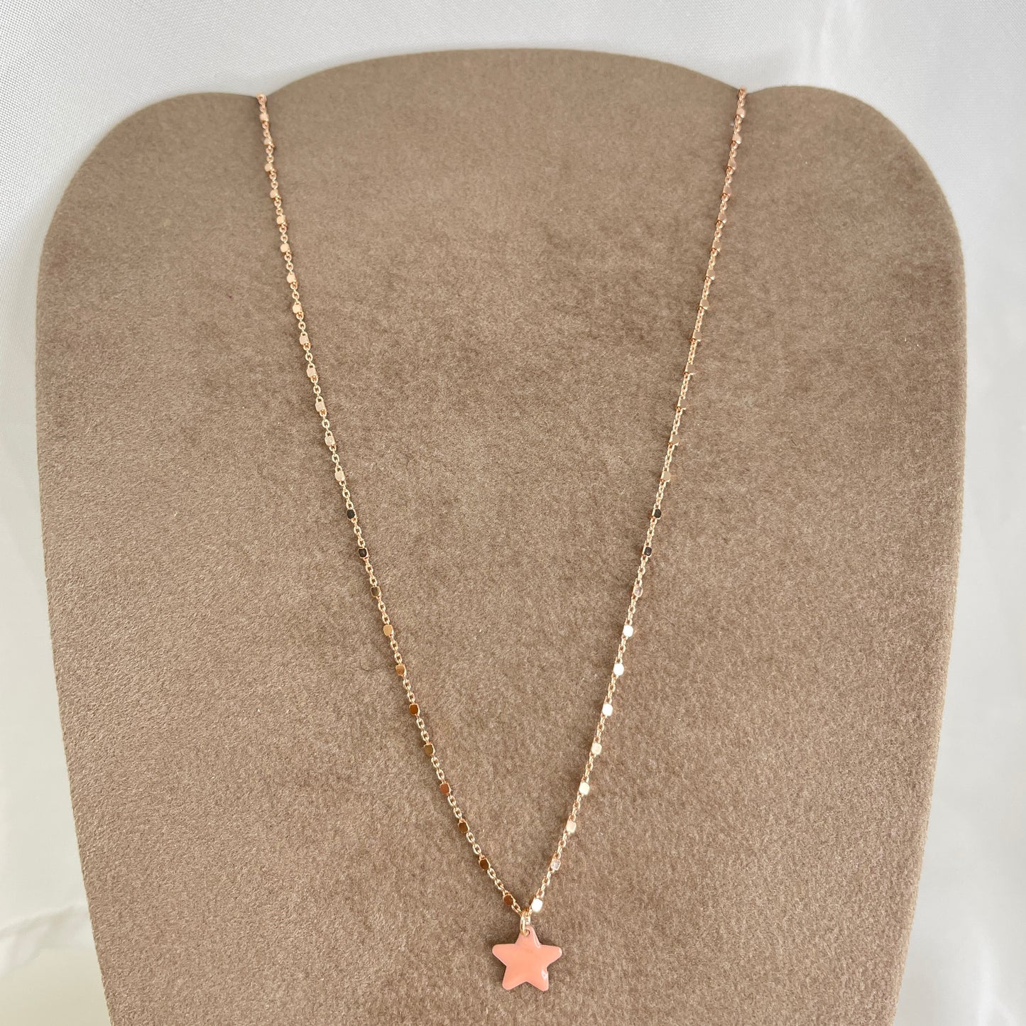 Collana choker dadini con stella da 0,8 mm smaltata cm 35 - Lumiere Bijoux