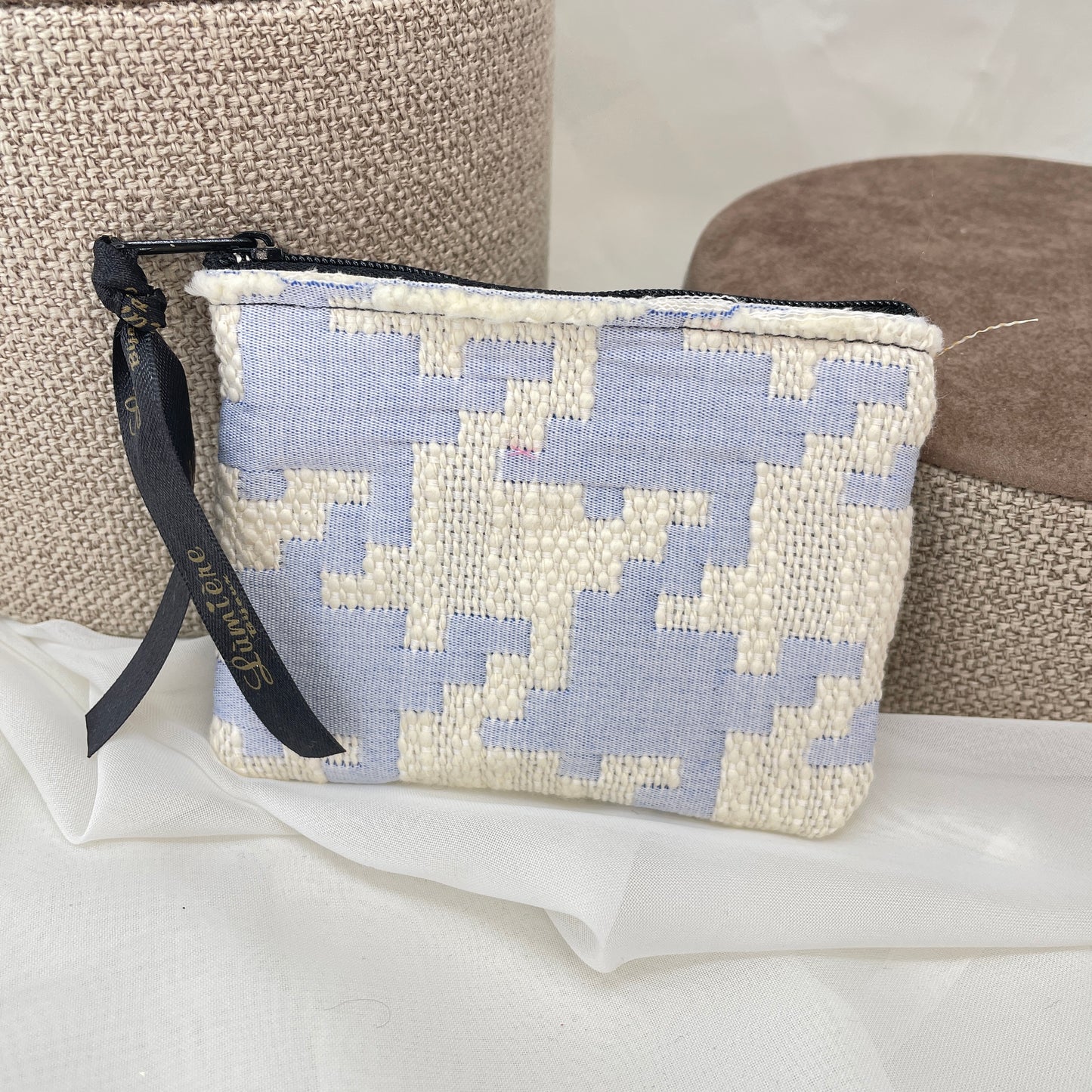 Pochette con zip Lumiere Bijoux in tessuto - Lumiere Bijoux
