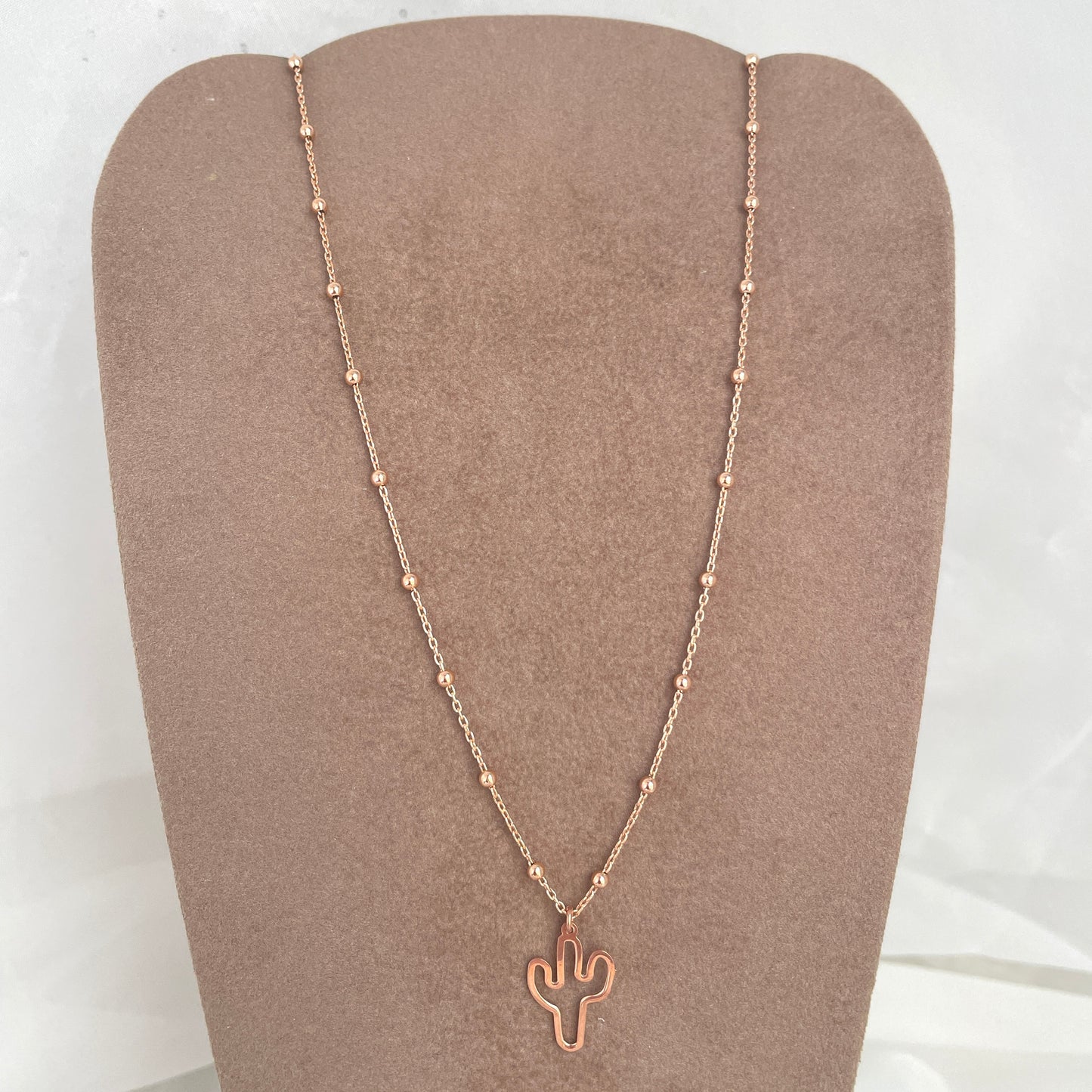Collana catena rosario cm 40 cactus vuoto