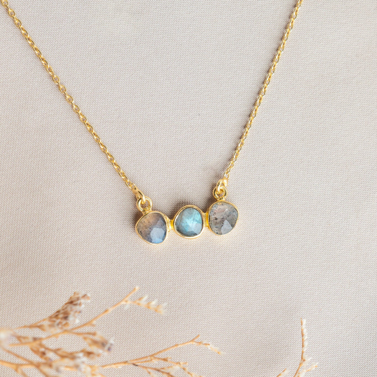 Collana Jumbo cm 40 con granato o labradorite - Lumiere Bijoux