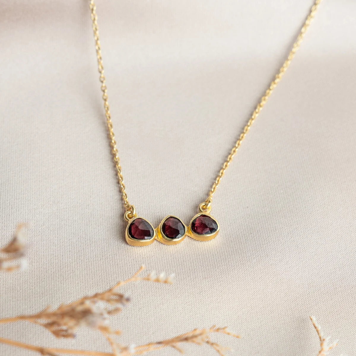 Collana Jumbo cm 40 con granato o labradorite - Lumiere Bijoux