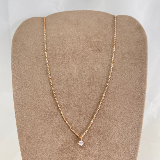 Collana catena forzatina con micro punto luce cm40 - Lumiere Bijoux