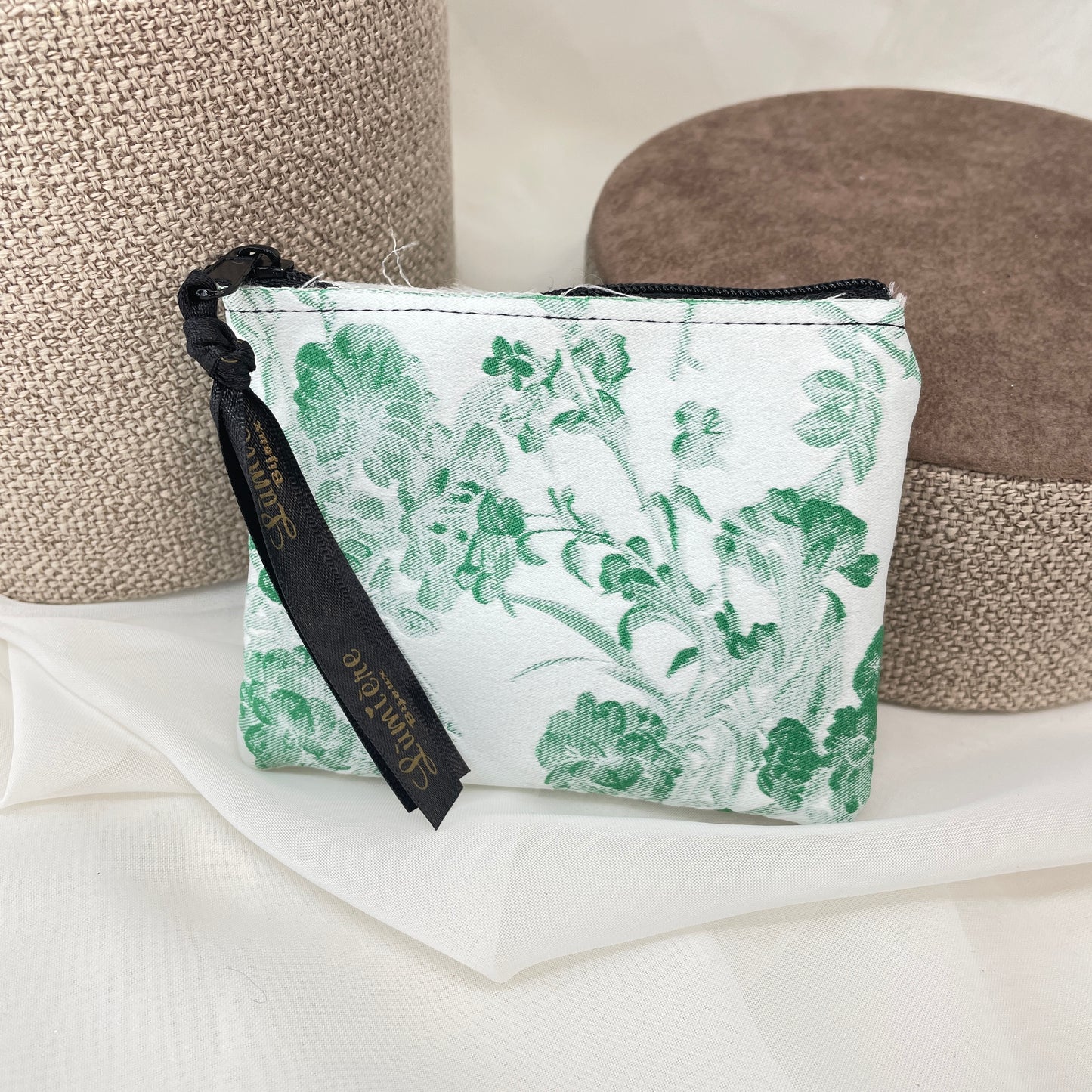 Pochette con zip Lumiere Bijoux in tessuto - Lumiere Bijoux