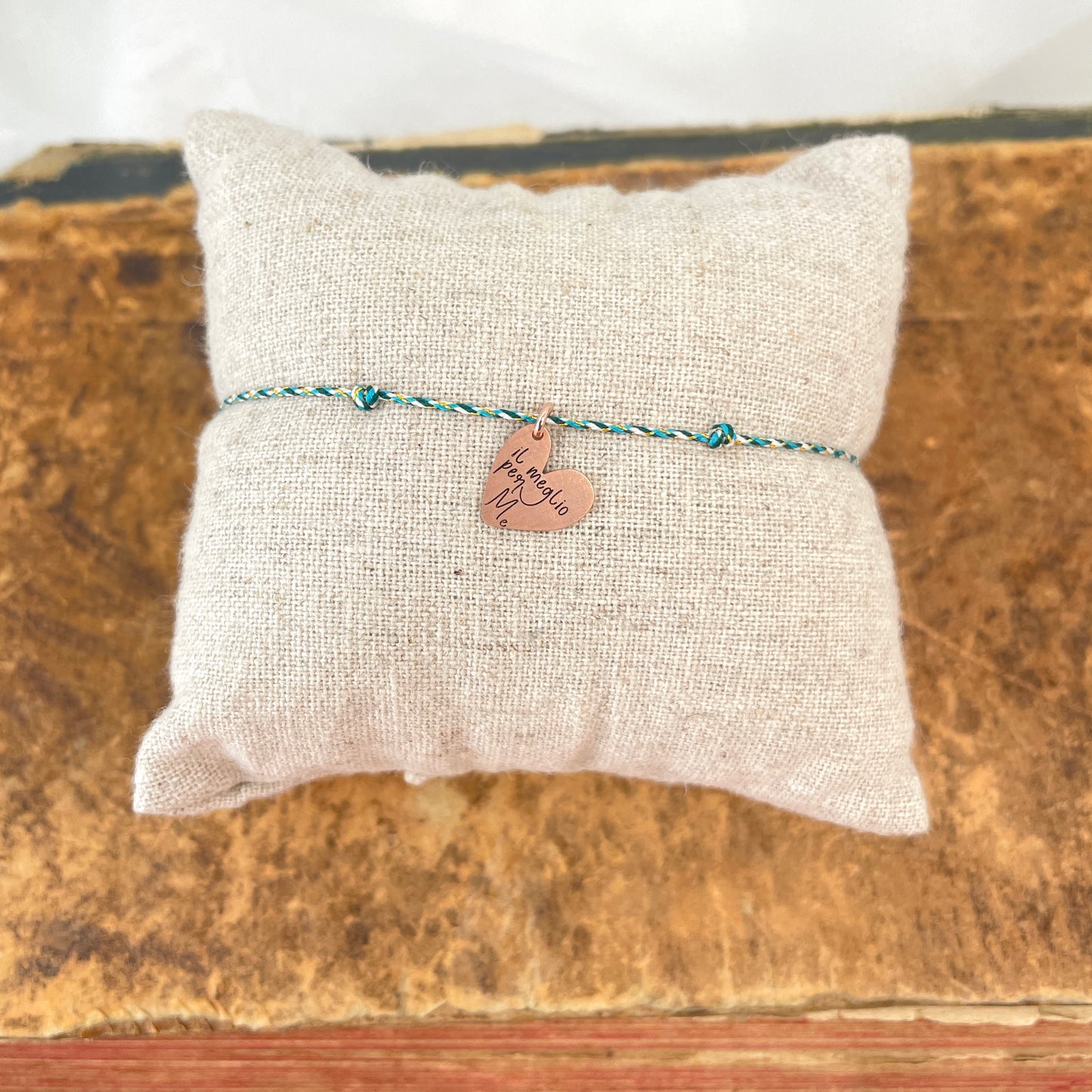 Bracciale cordino regolabile con frase emozionale - Lumiere Bijoux