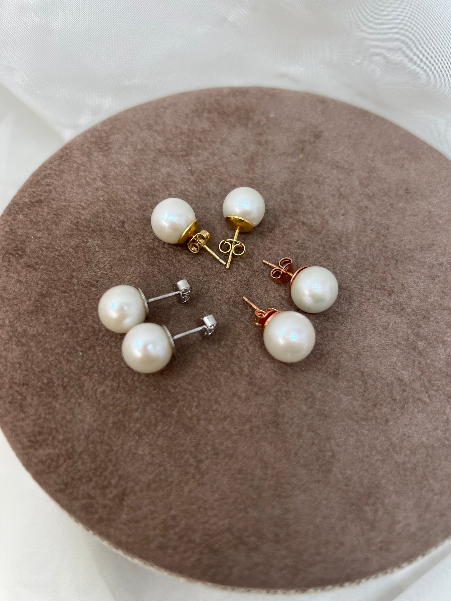 Orecchini lobo perla da 1.5 cm - Lumiere Bijoux