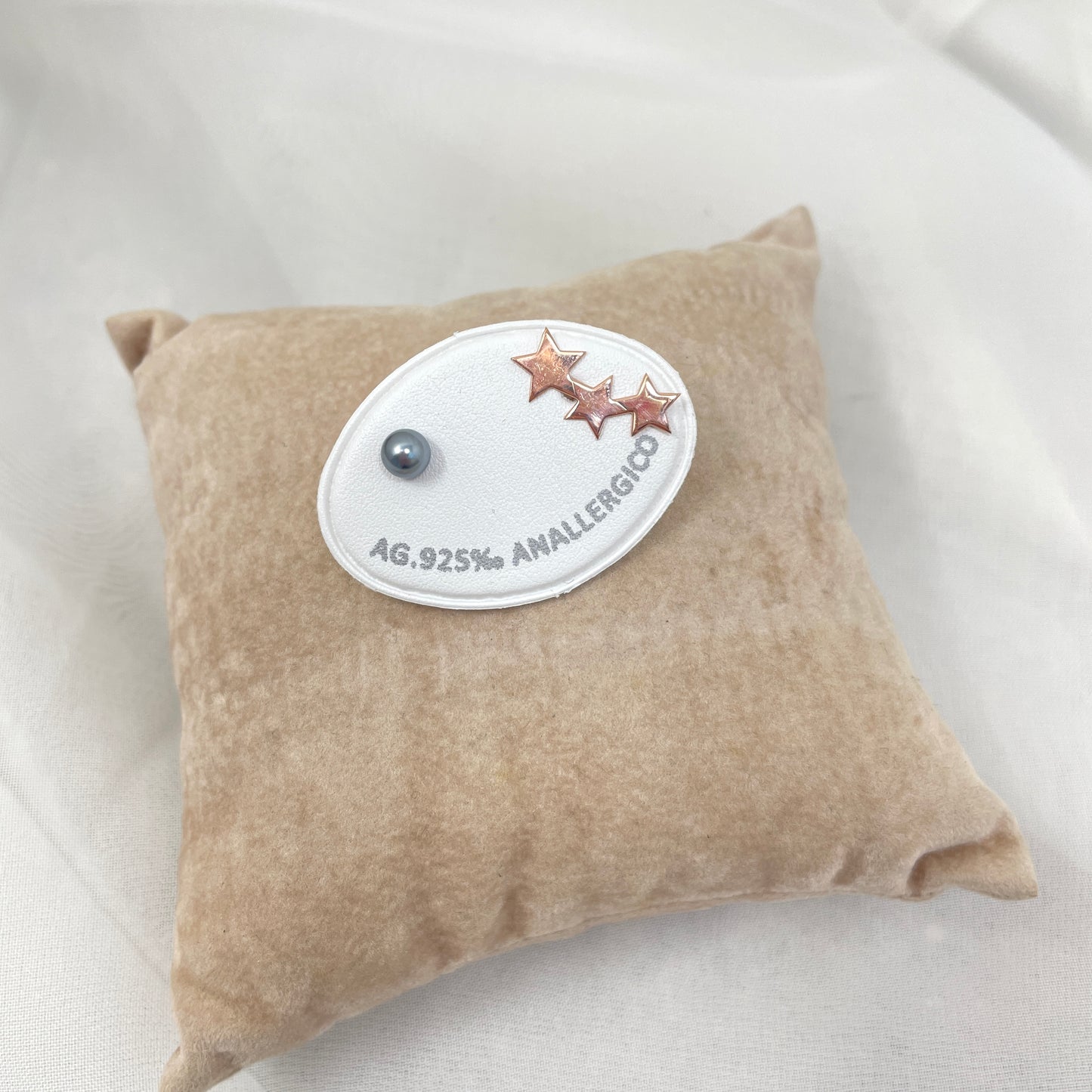 Coppia orecchini lobo pezzi unici rosè - Lumiere Bijoux