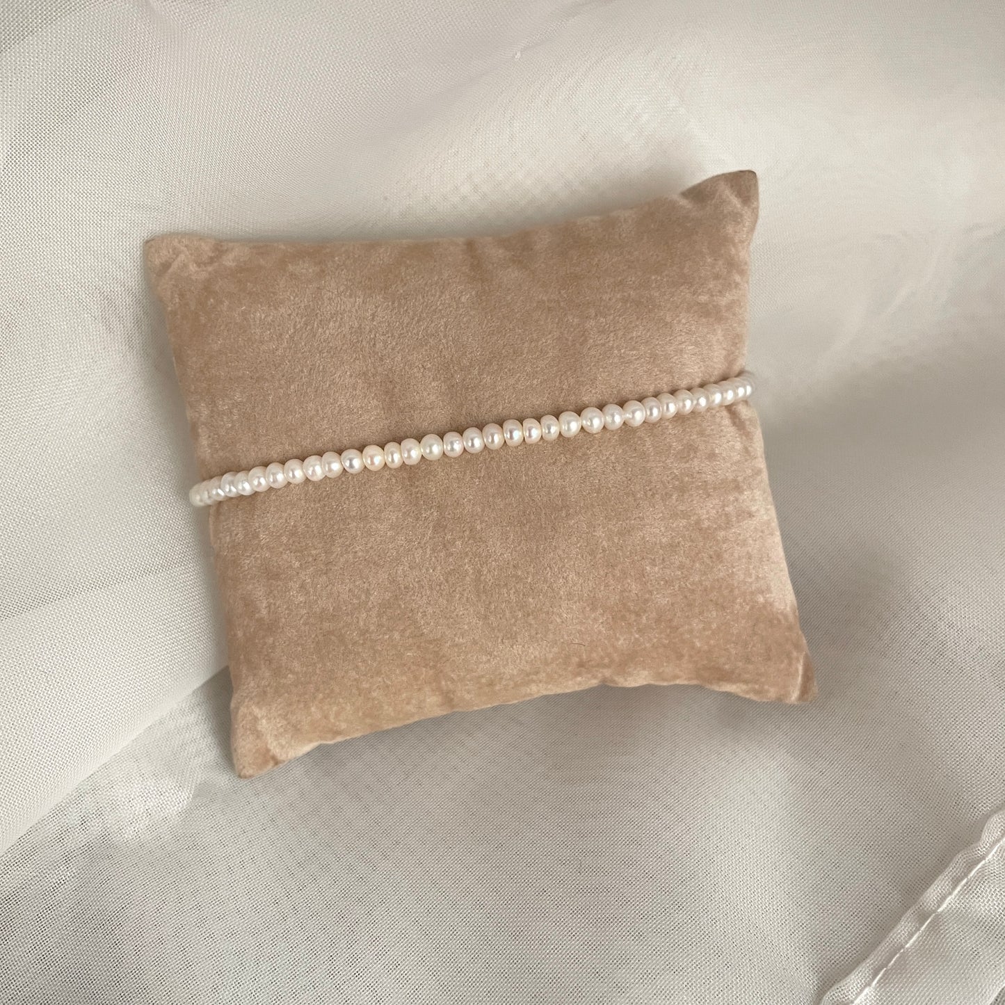 Bracciale micro perle risino o tonde naturali cm 17 - Lumiere Bijoux