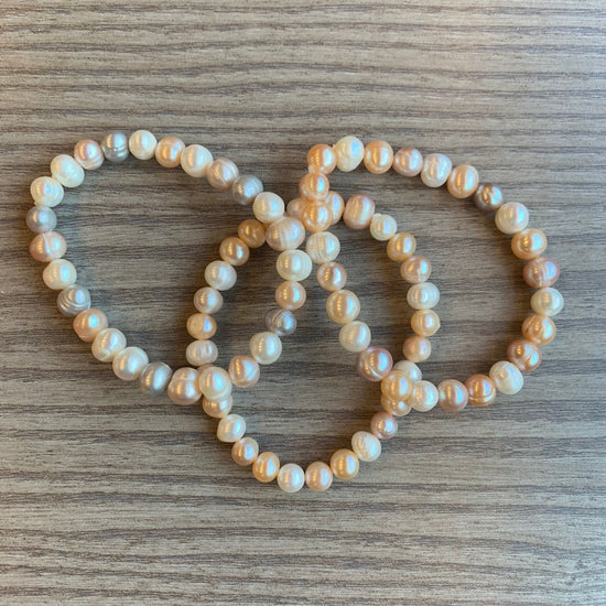 Bracciale perle con filo elastico