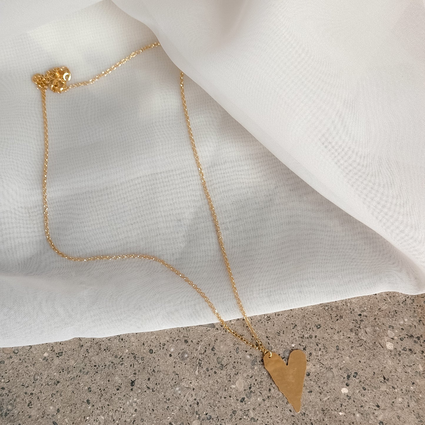 Collana cm 40 cuore Abbraccio da 2.5cm - Lumiere Bijoux