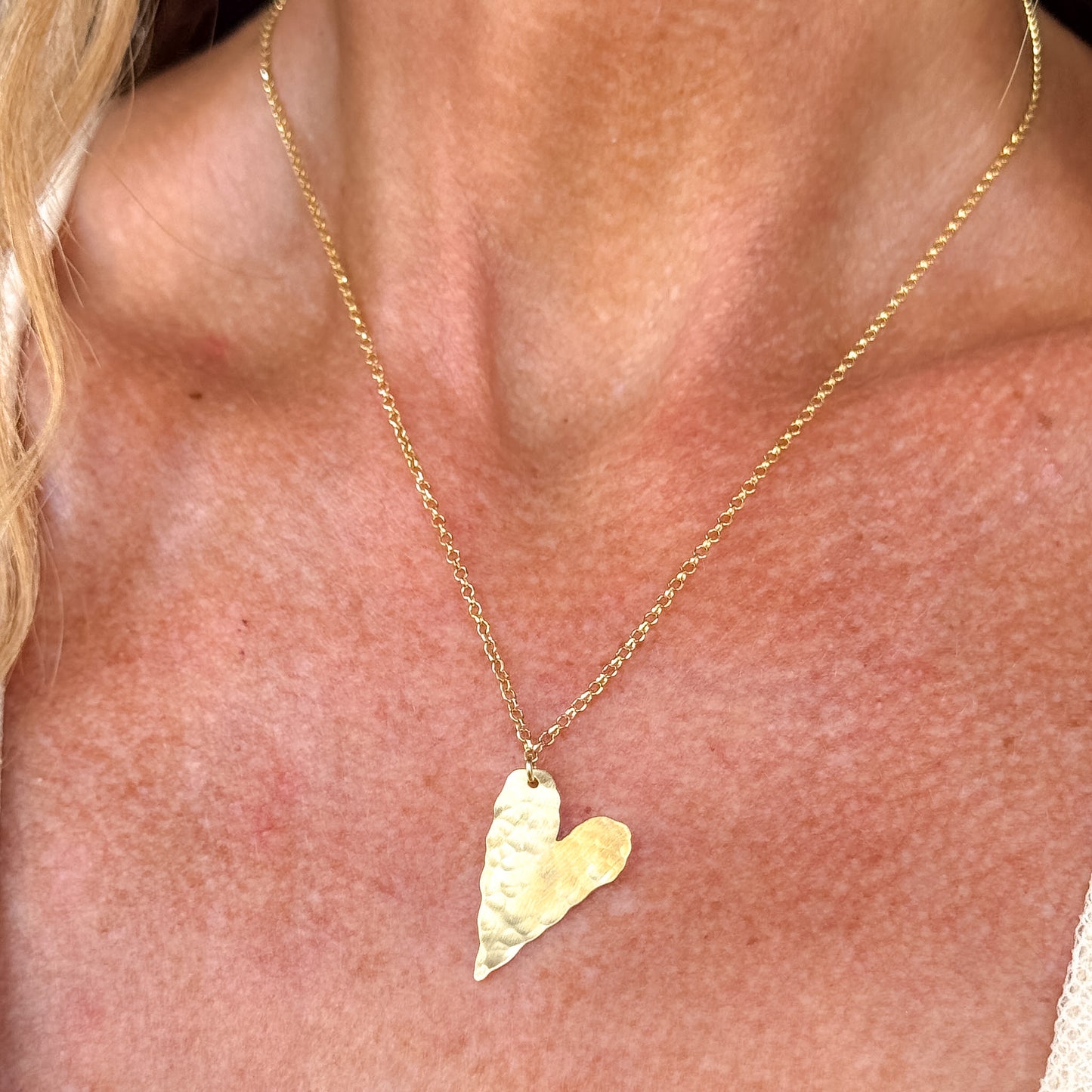Collana cm 40 cuore Abbraccio da 2.5cm - Lumiere Bijoux