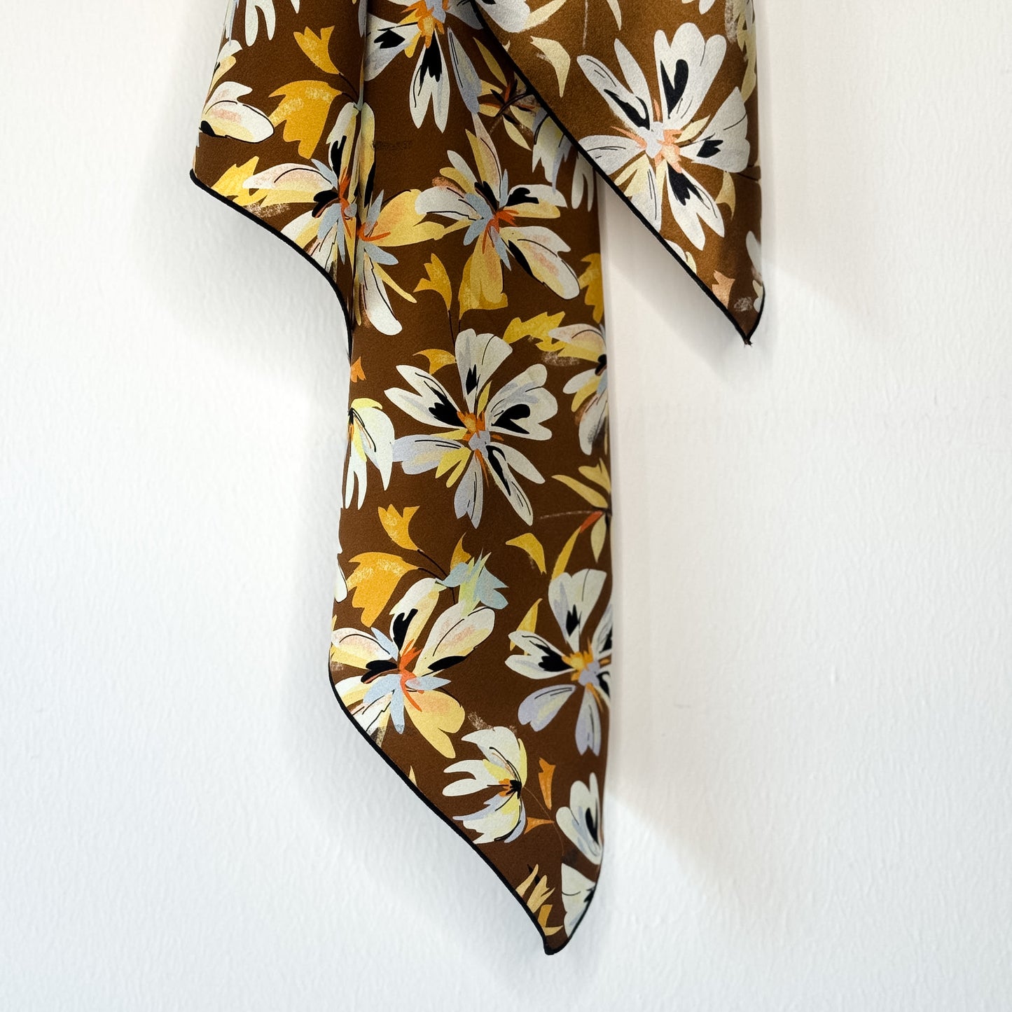 Foulard 100% seta - Fiori d'Ambra - Lumiere Bijoux